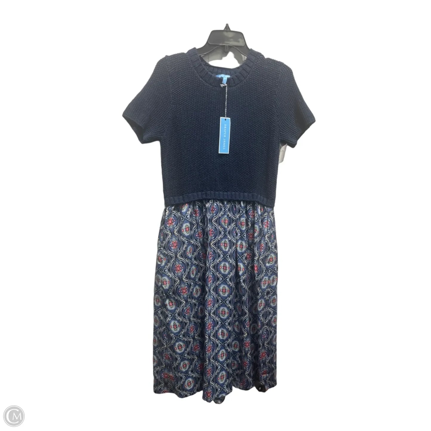 Dress Casual Midi By Draper James In Blue & Pink, Size: M