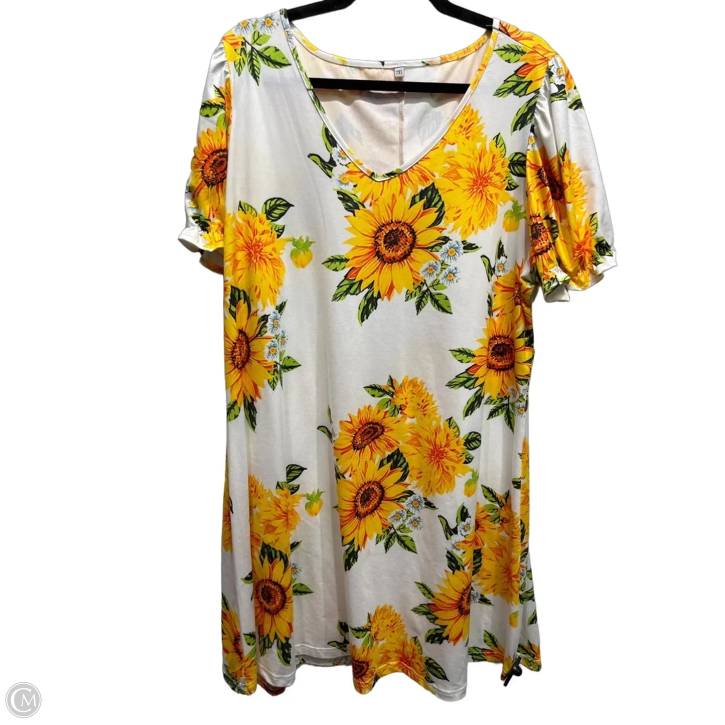 Dress Casual Short By Clothes Mentor In Yellow Denim, Size: 2x