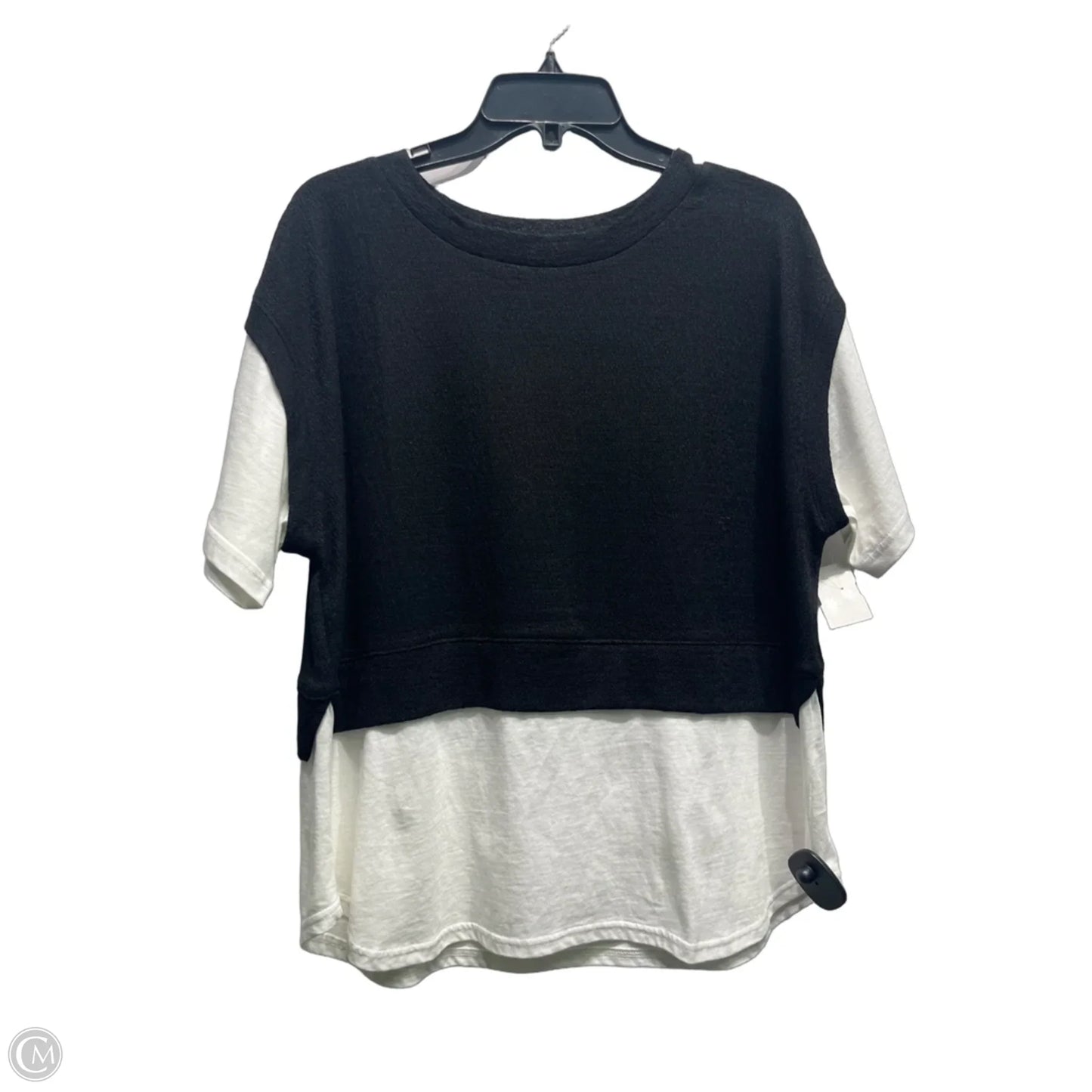 Top Short Sleeve By cinema club In Black & White, Size: L