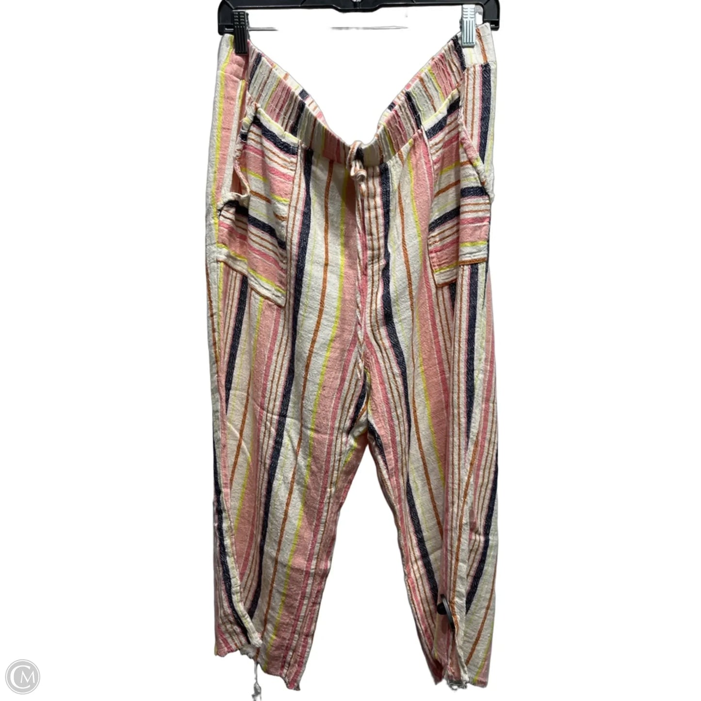 Pants Linen By West Bound In Pink & Tan, Size: Xl