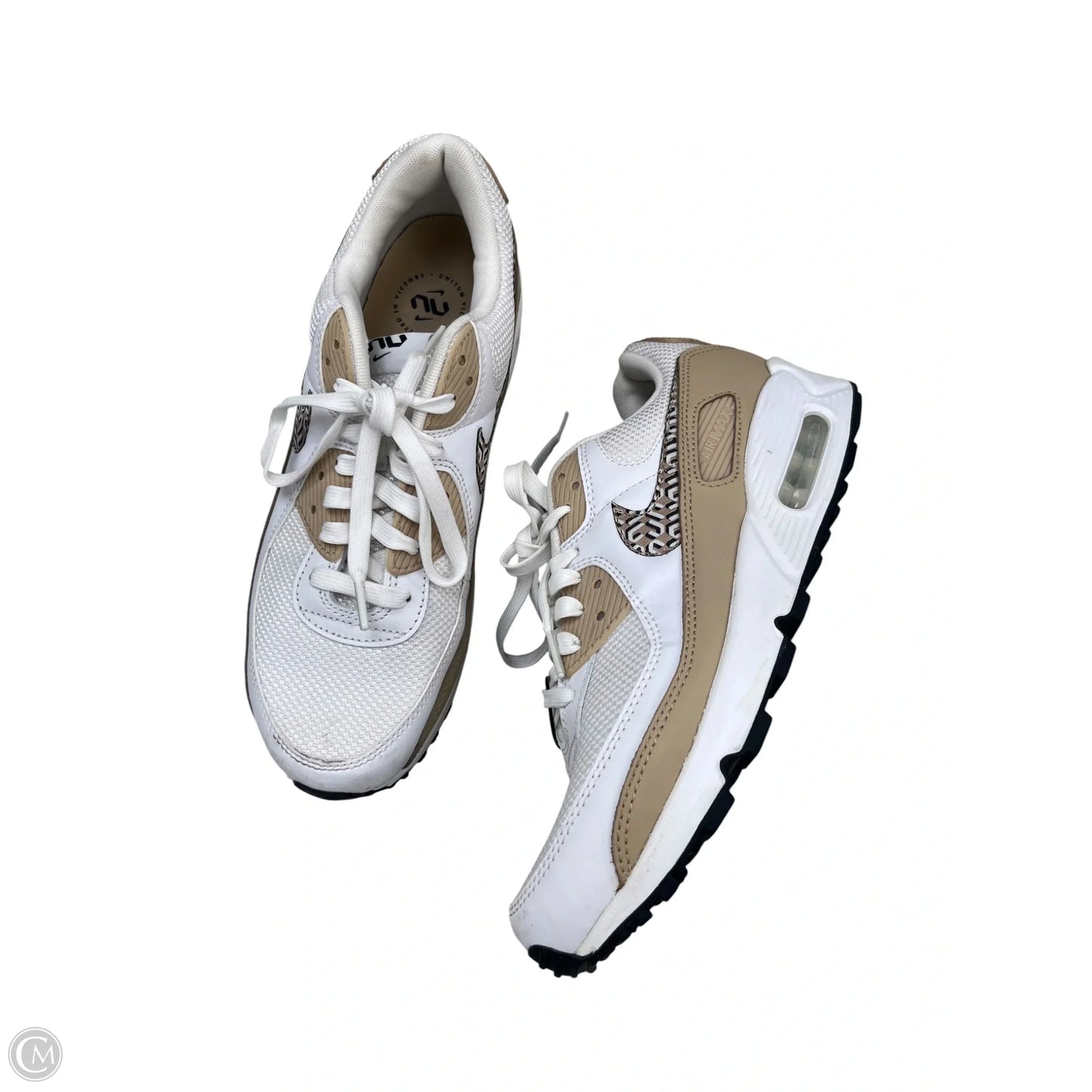 Shoes Athletic By Nike In Tan & White, Size: 9.5