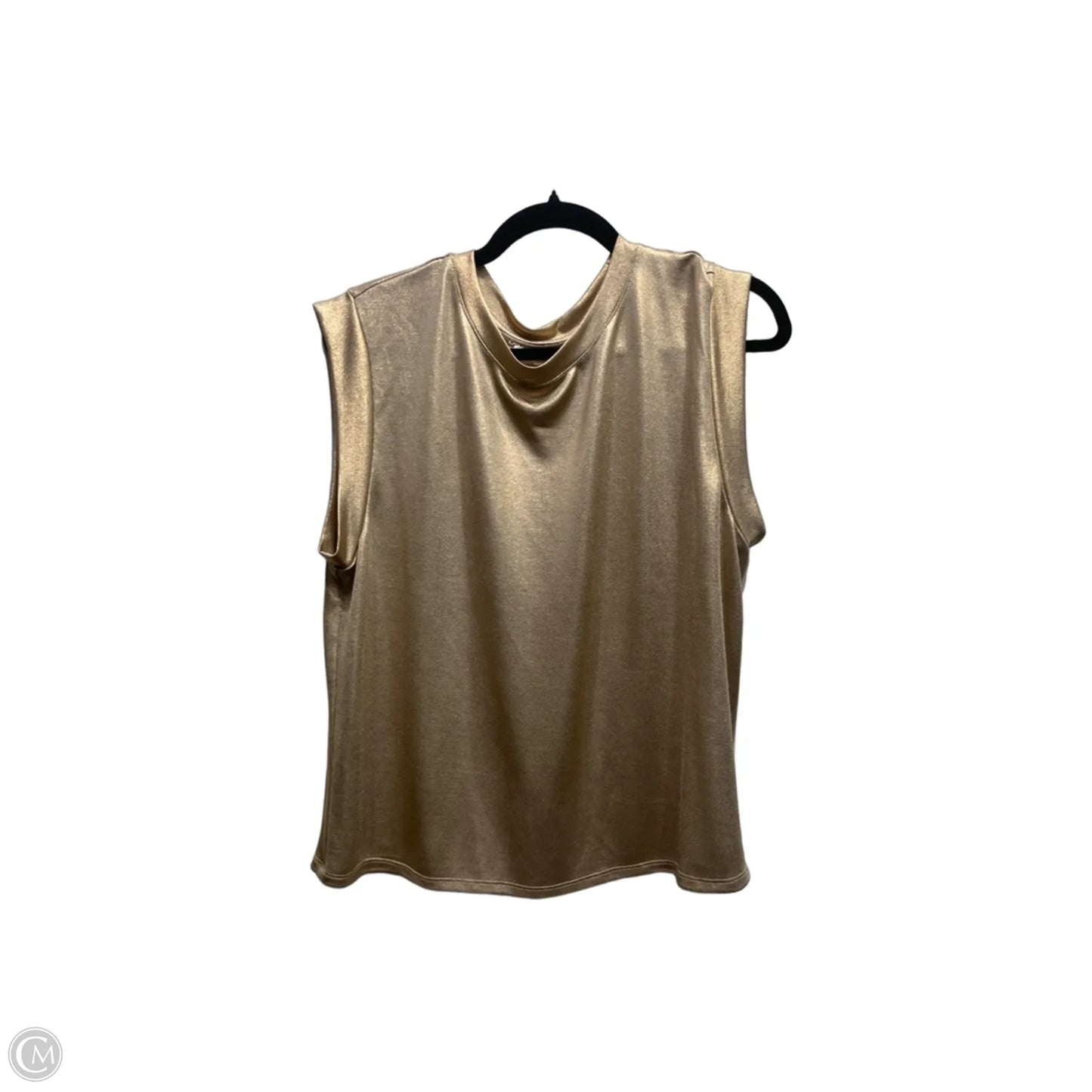 Top Short Sleeve By Porridge In Gold, Size: L