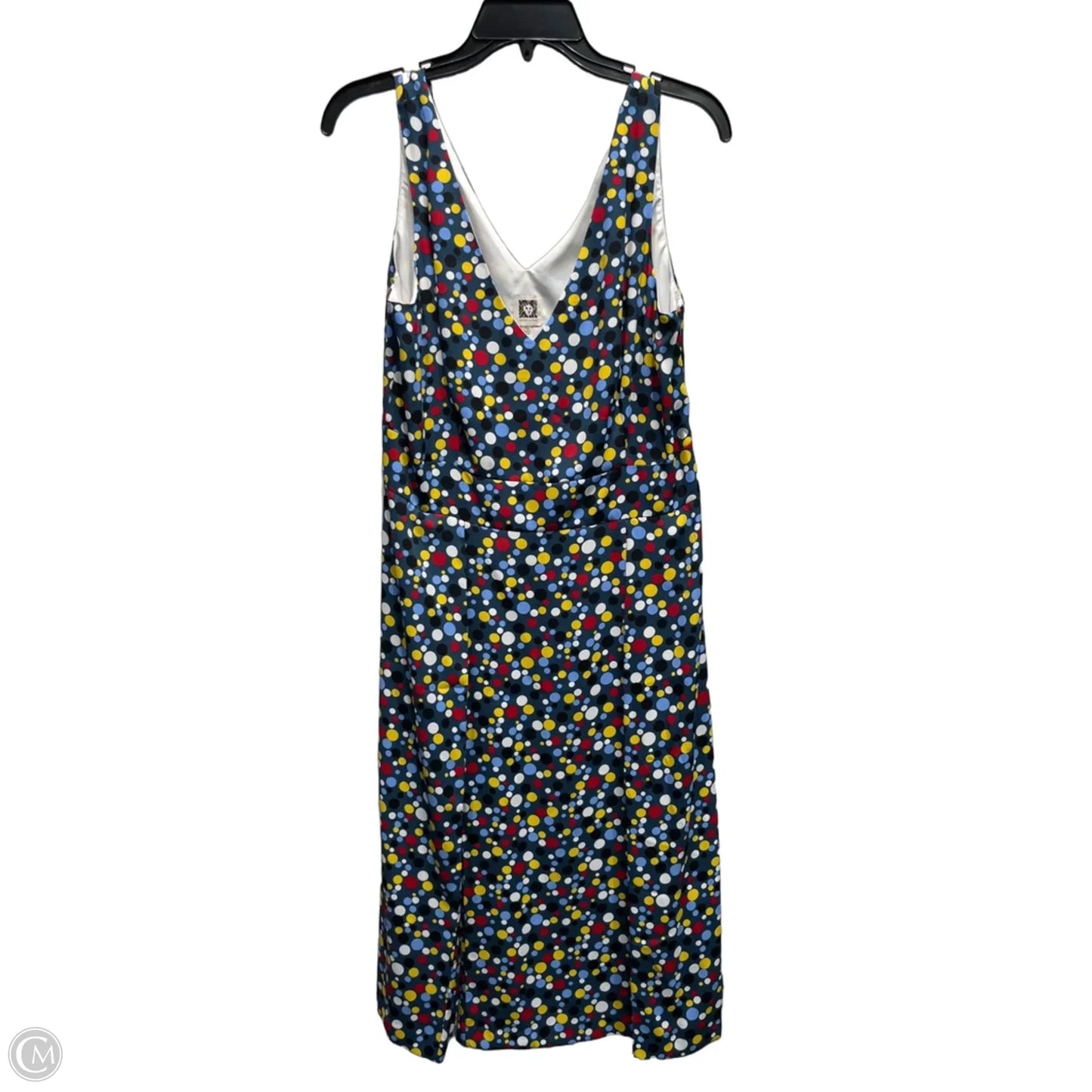 Dress Casual Midi By Anne Klein In Blue & Red, Size: 14
