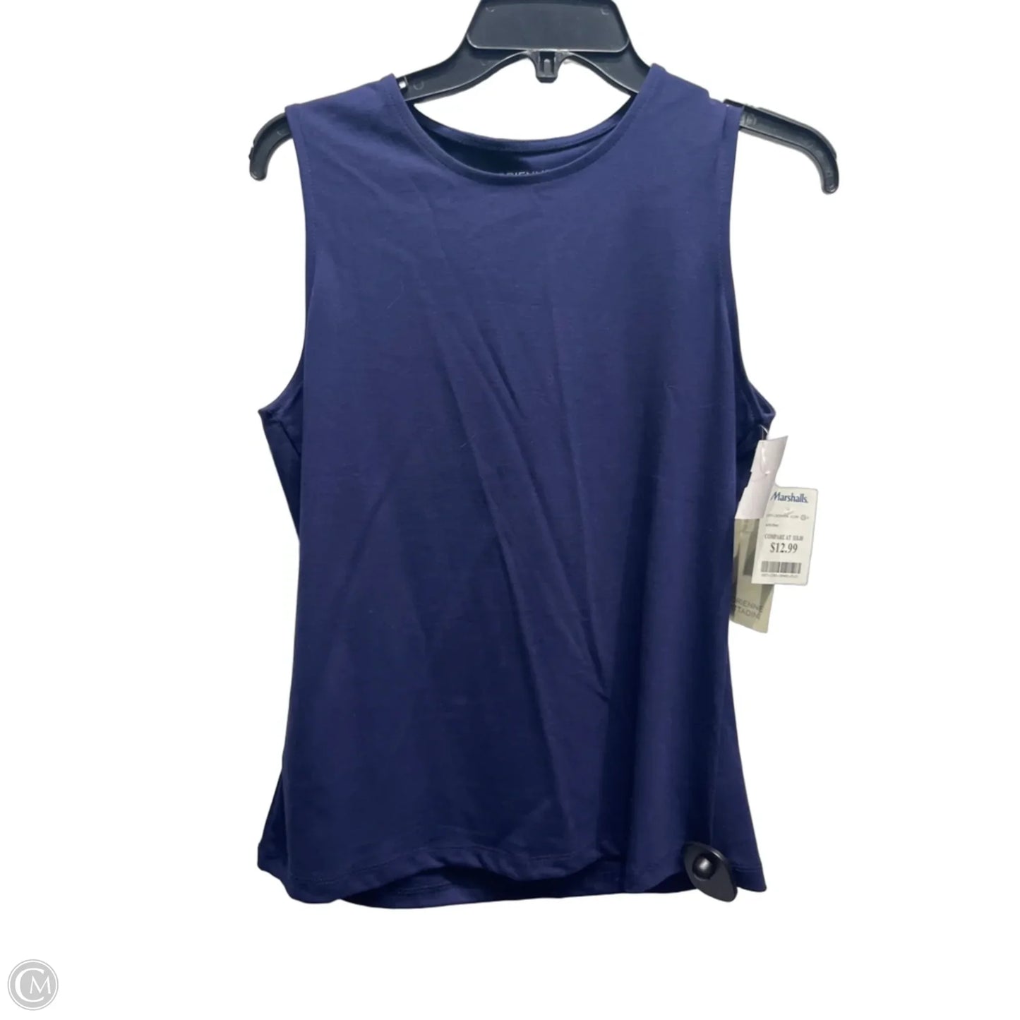 Top Sleeveless Basic By Adrienne Vittadini In Blue, Size: M