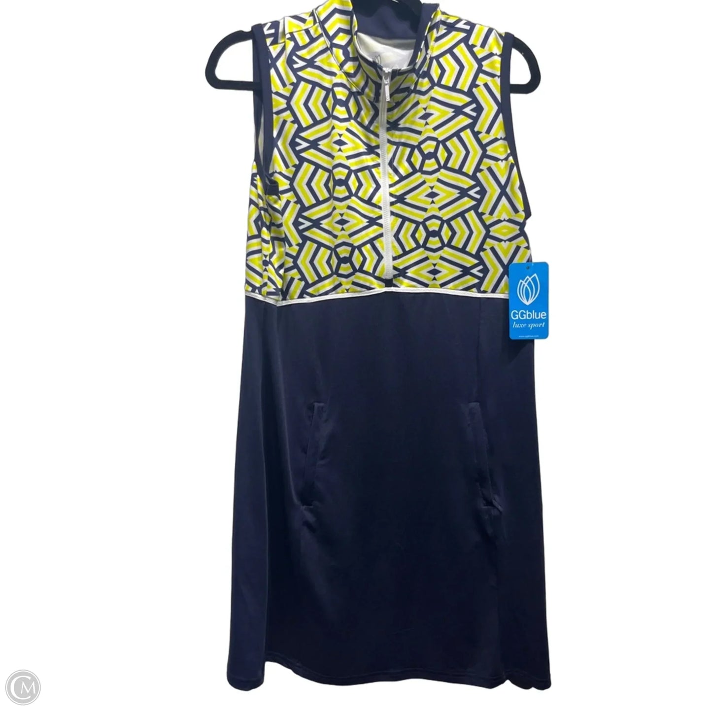 Athletic Dress By Clothes Mentor In Blue & Yellow, Size: M