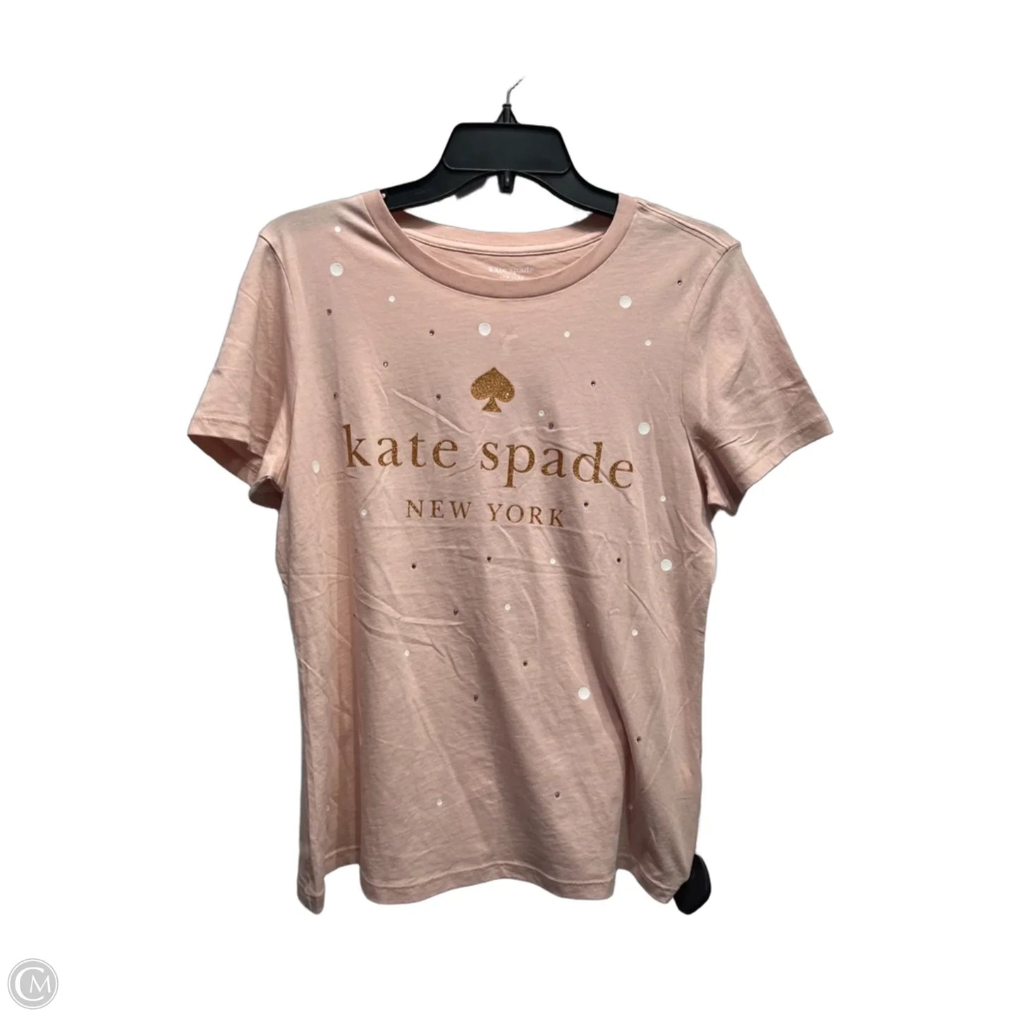 Top Short Sleeve Designer By Kate Spade In Pink, Size: M