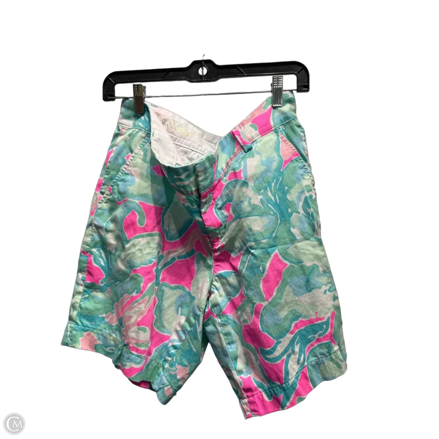 Shorts Designer By Lilly Pulitzer In Blue & Green, Size: 14
