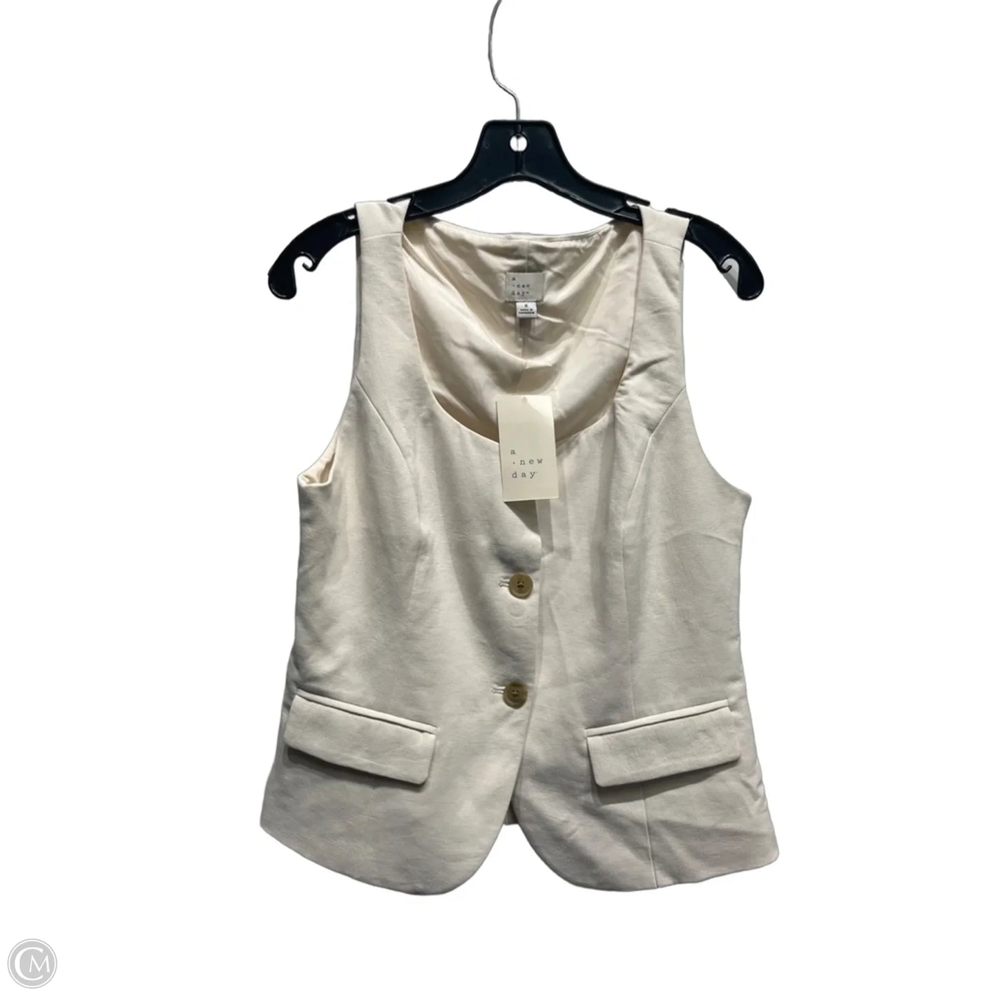 Vest Other By A New Day In Tan, Size: S