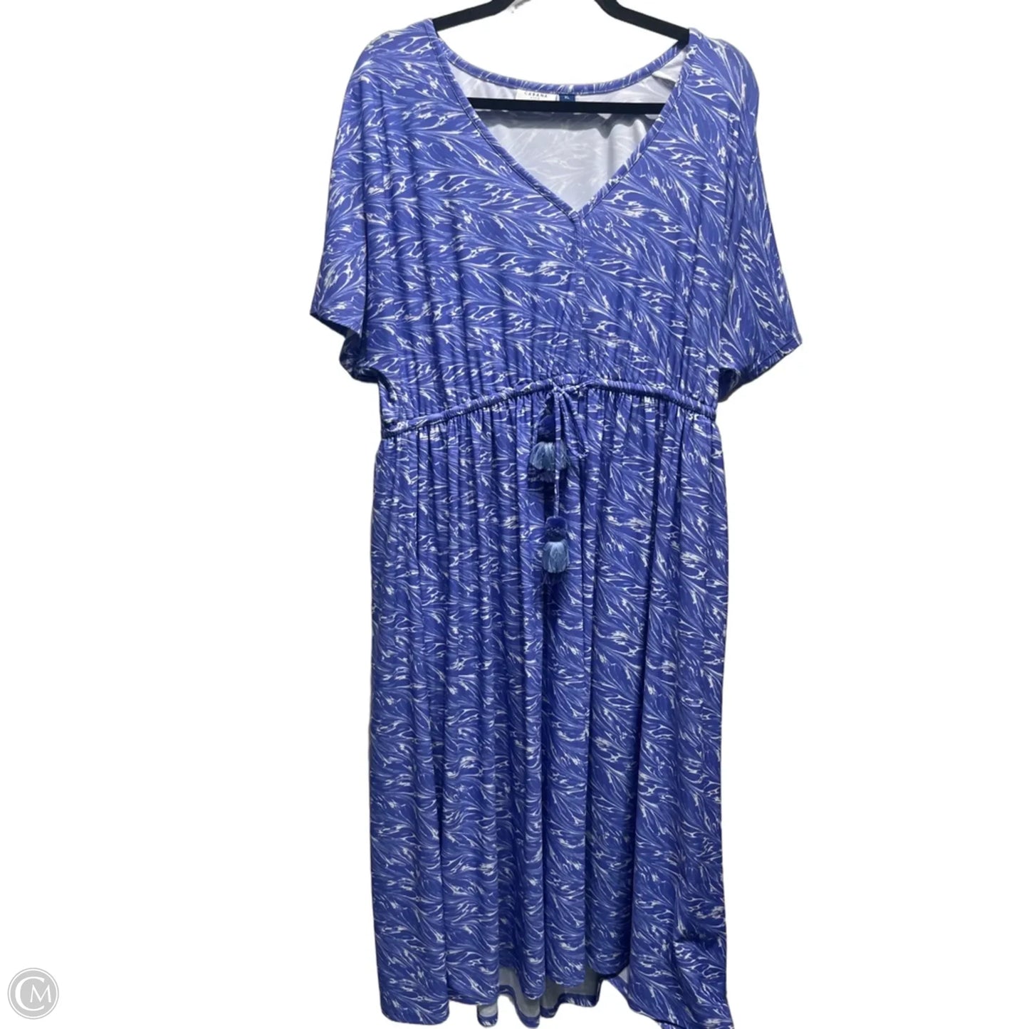 Dress Casual Short By Cabana Life In Blue & White, Size: Xl