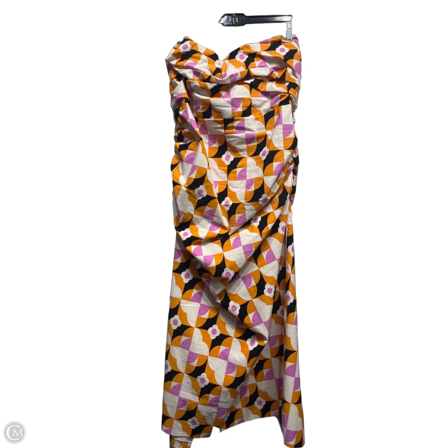 Dress Casual Maxi By Anthropologie In Orange & Pink, Size: Xl