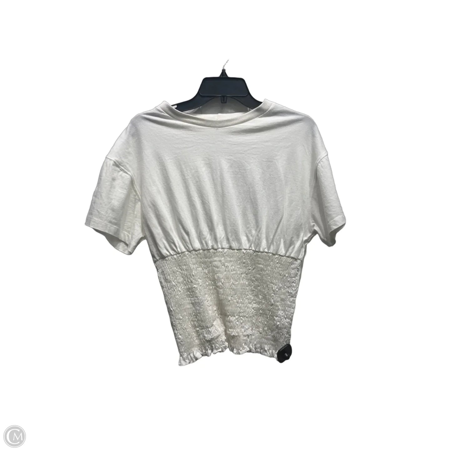 Top Short Sleeve By dress to In White, Size: Xl