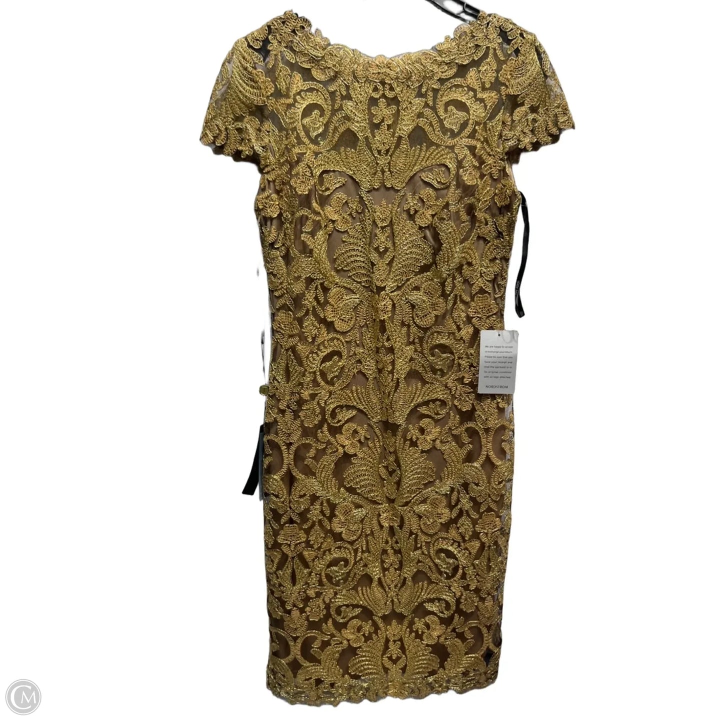Dress Party Short By tadashi shoji In Gold, Size: 0
