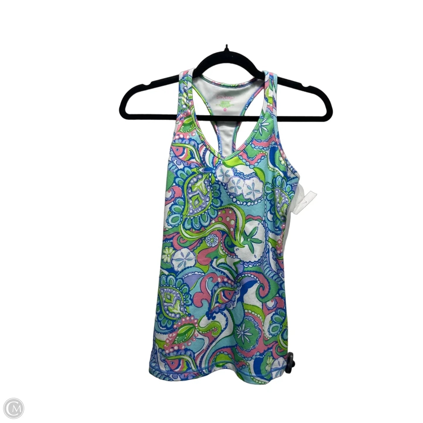 Top Sleeveless Designer By Lilly Pulitzer In Blue & Green, Size: Xs