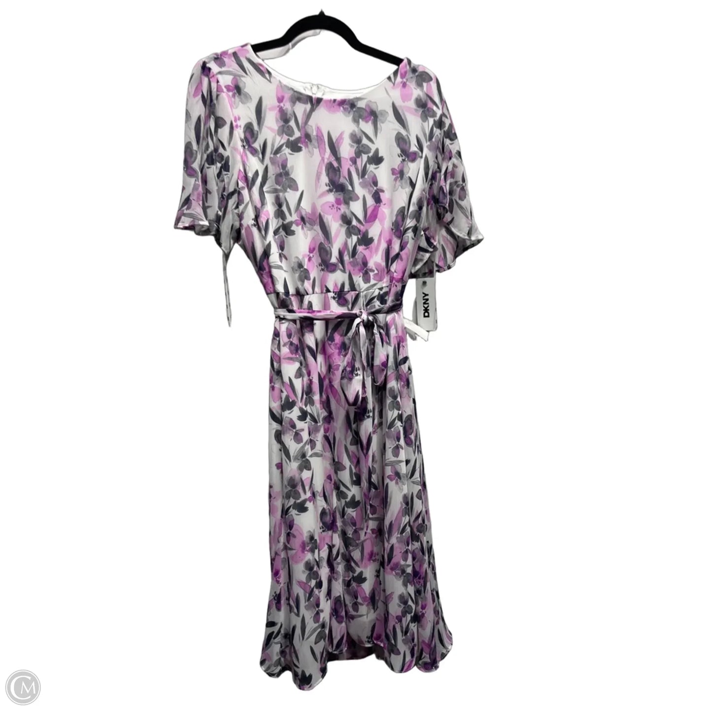 Dress Party Midi By Dkny In Purple, Size: 16