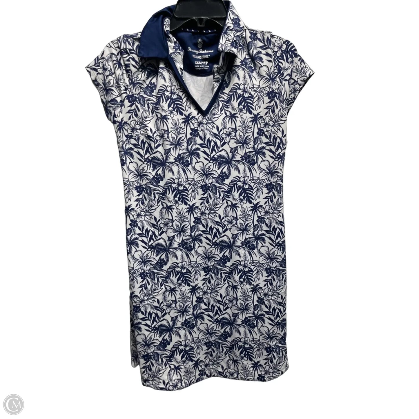Dress Casual Short By Tommy Bahama In Blue & White, Size: Xxs