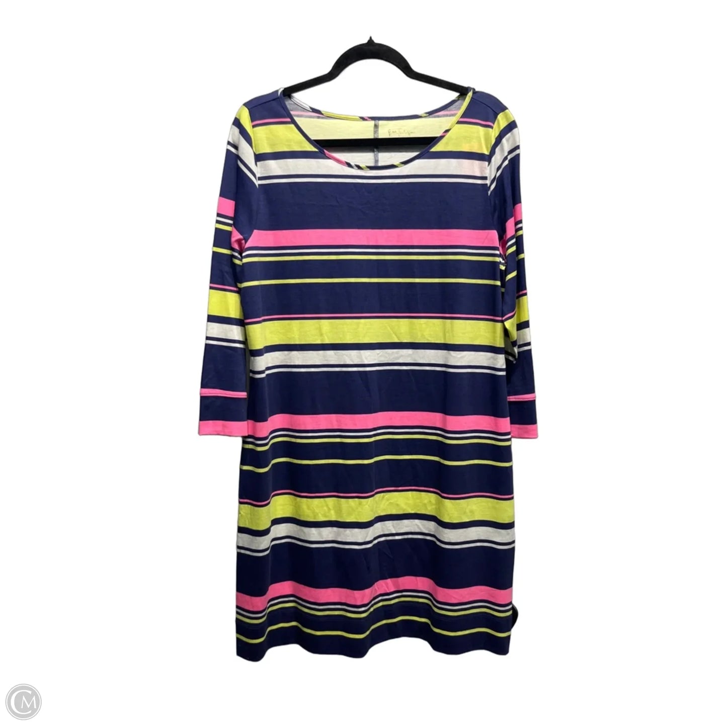Dress Designer By Lilly Pulitzer In Blue & Yellow, Size: Xl