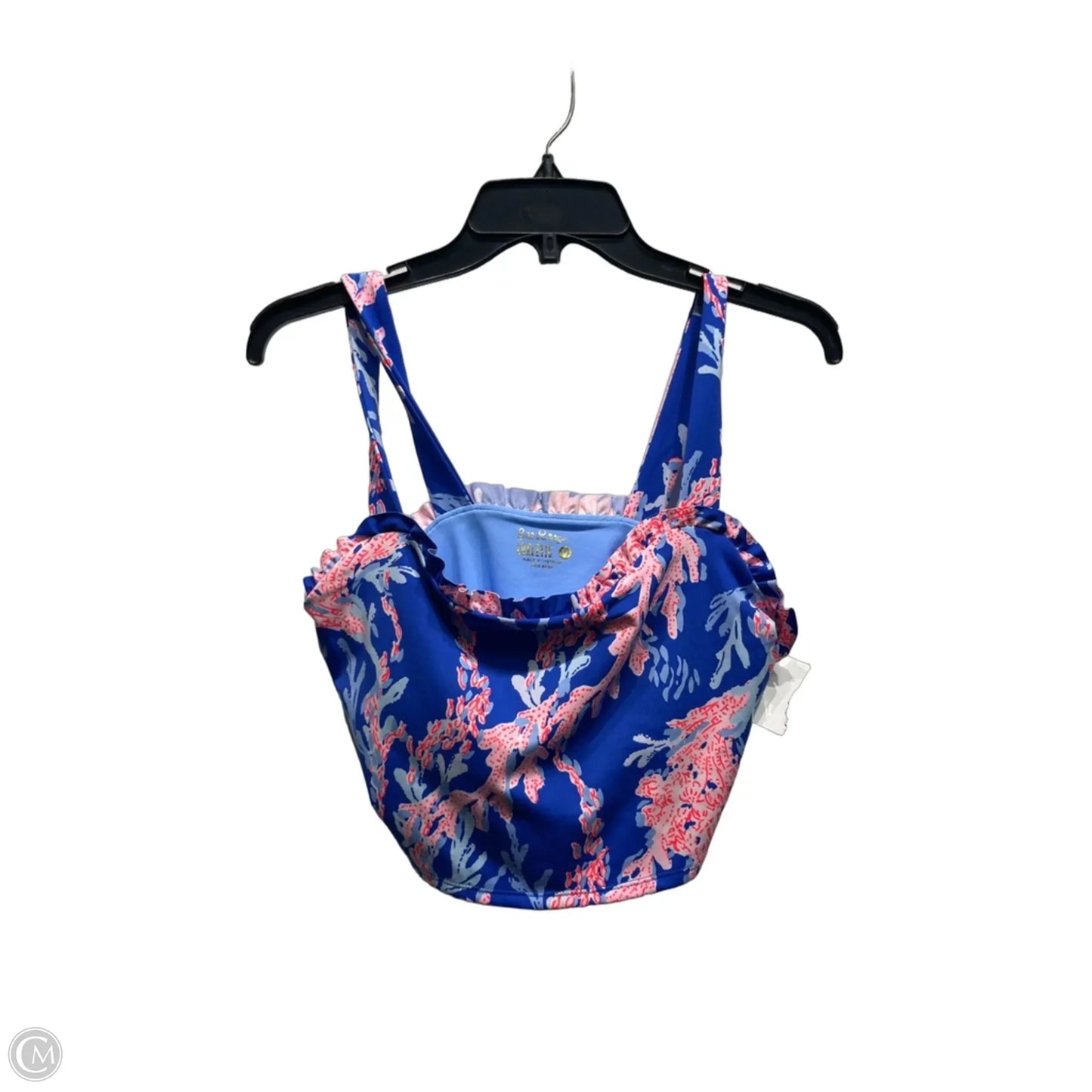 Top Sleeveless Designer By Lilly Pulitzer In Blue & Pink, Size: M