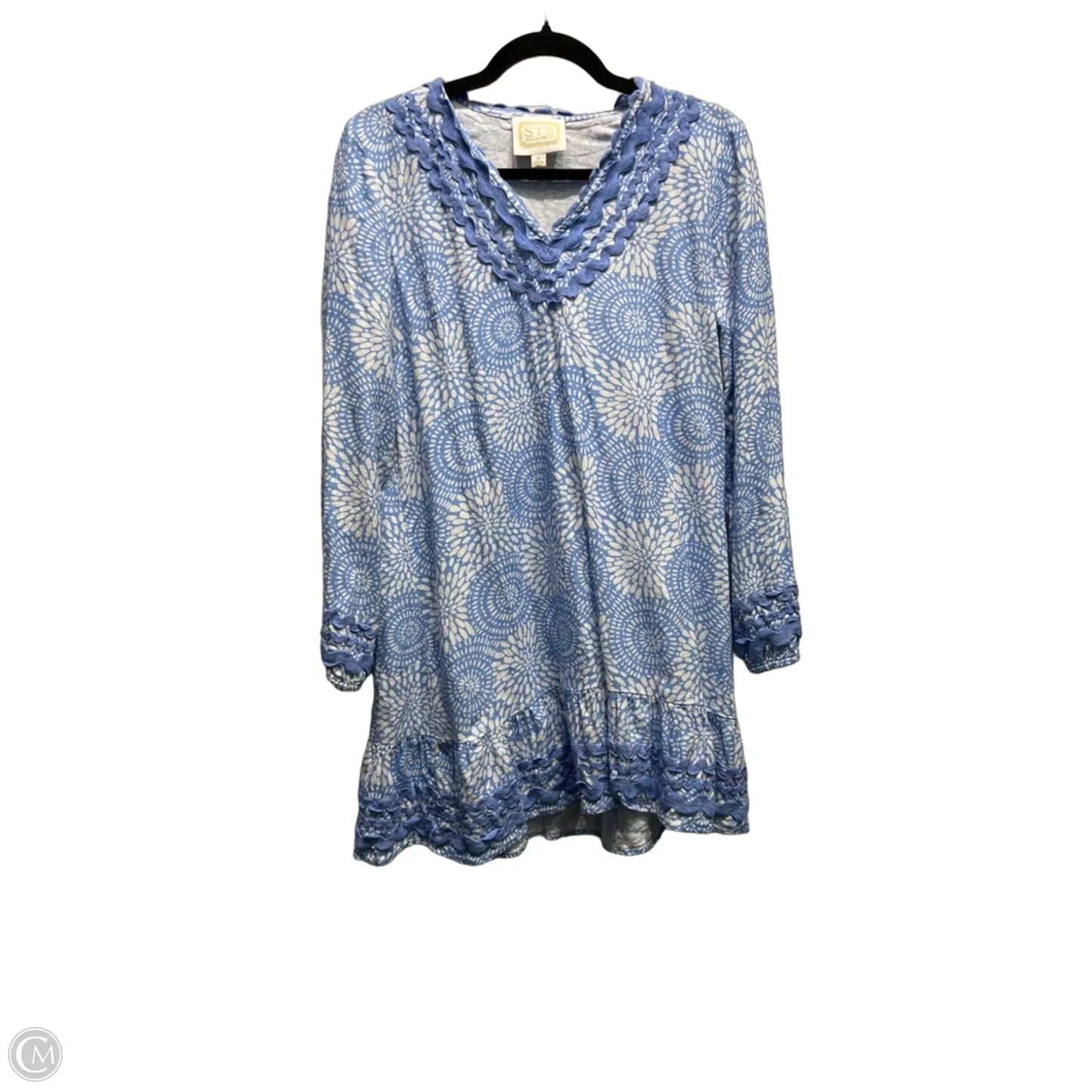Dress Casual Short By Sail To Sable In Blue & White, Size: M