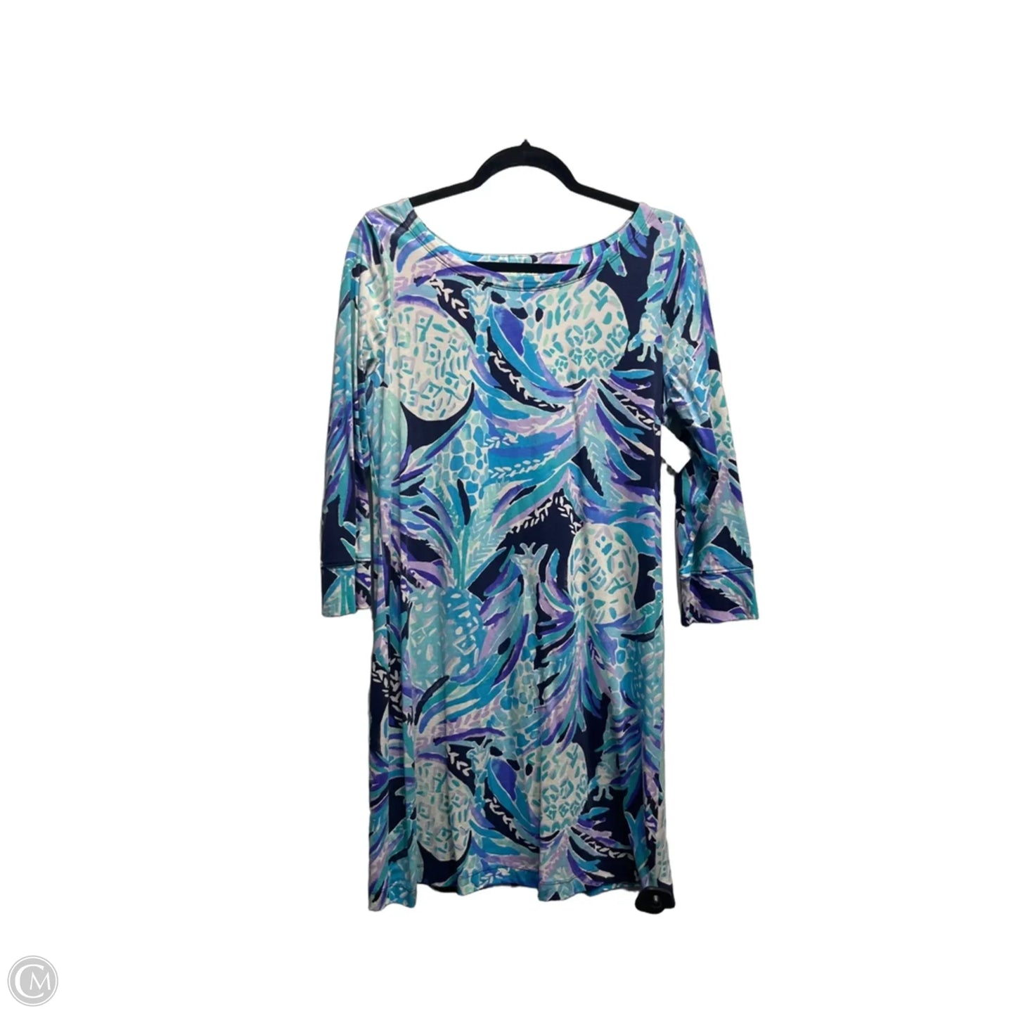 Dress Designer By Lilly Pulitzer In Blue & Purple, Size: L