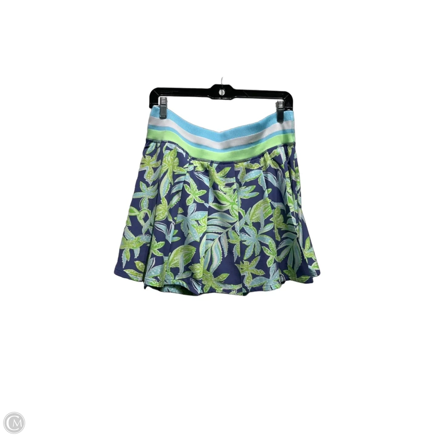 Skort Designer By Lilly Pulitzer In Blue & Green, Size: L