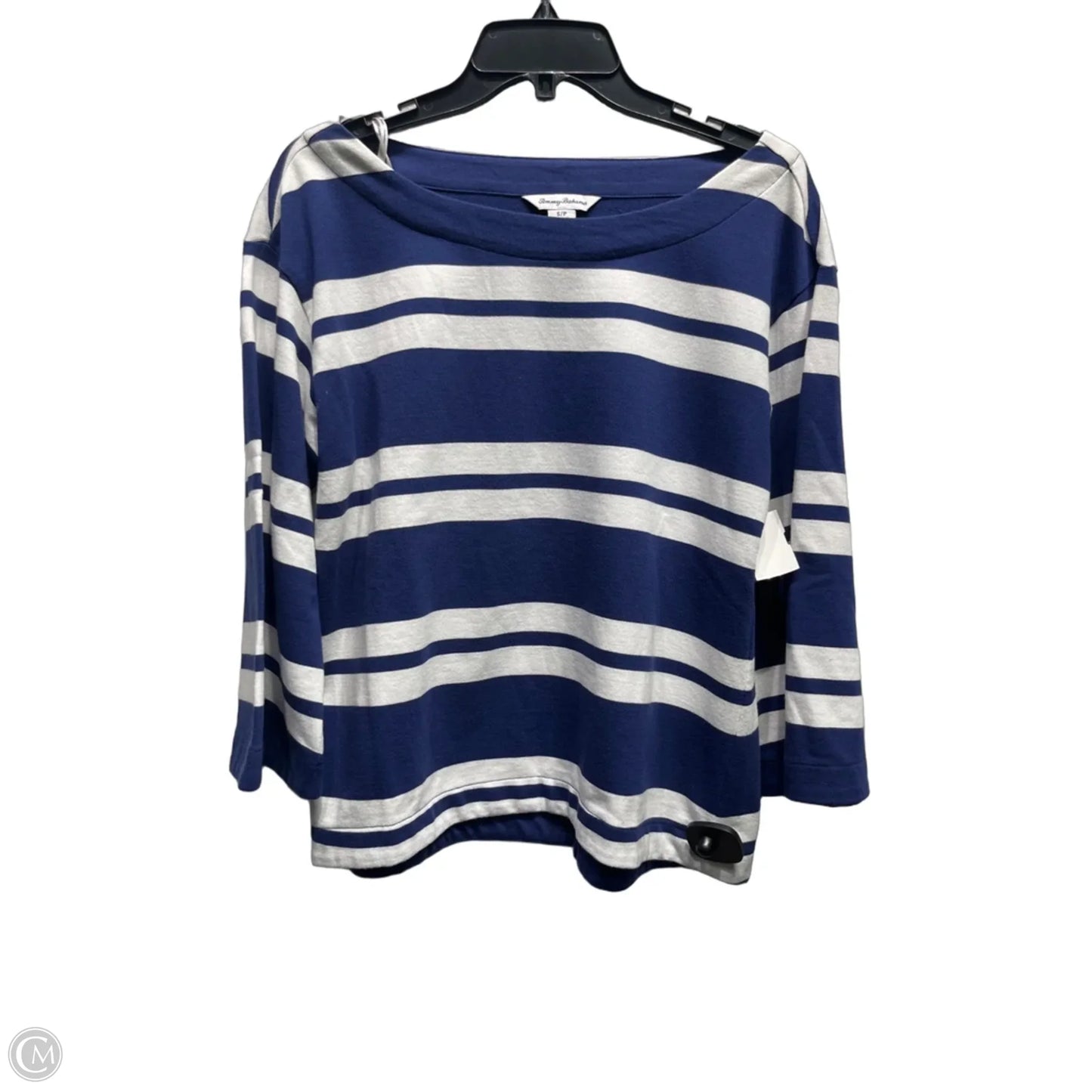 Top 3/4 Sleeve By Tommy Bahama In Blue & White, Size: S