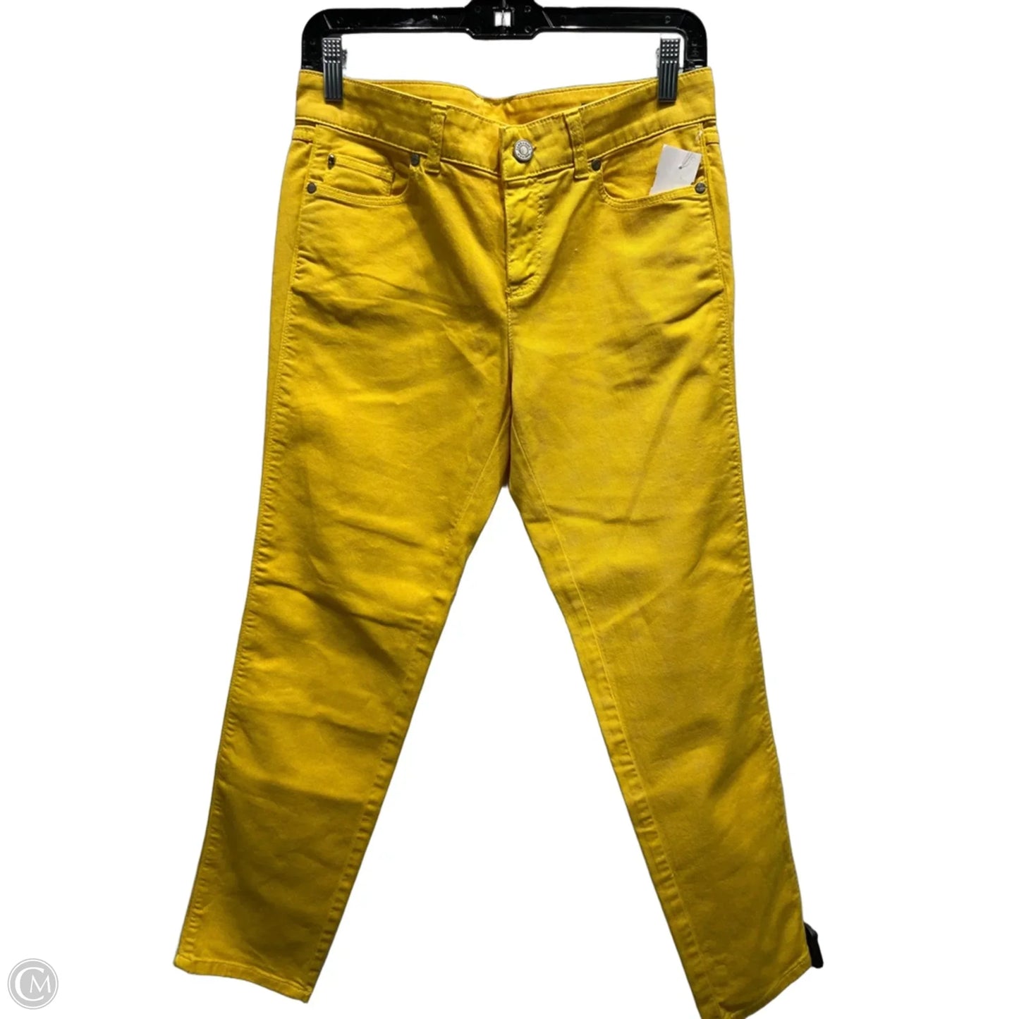 Jeans Luxury Designer By Alexander Mcqueen In Yellow, Size: 6