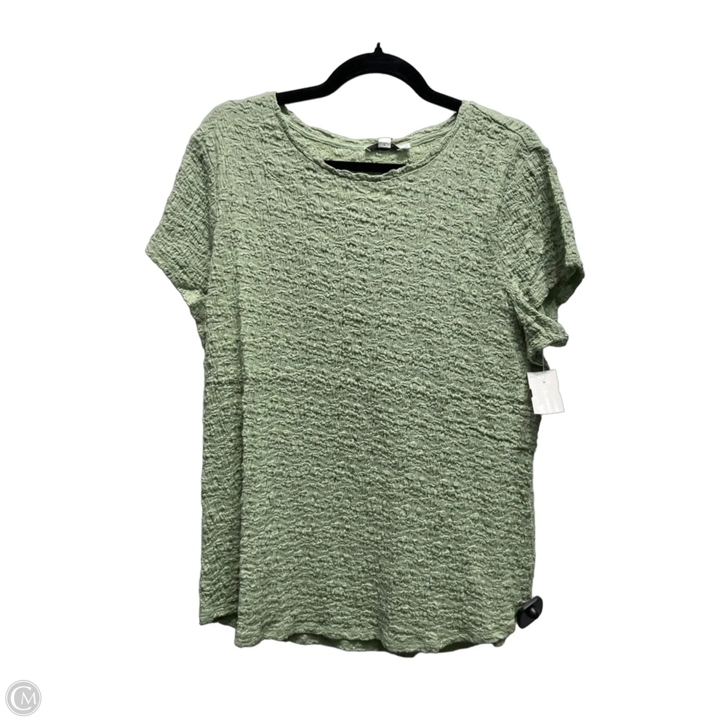 Top Short Sleeve By Chicos In Green, Size: Xl