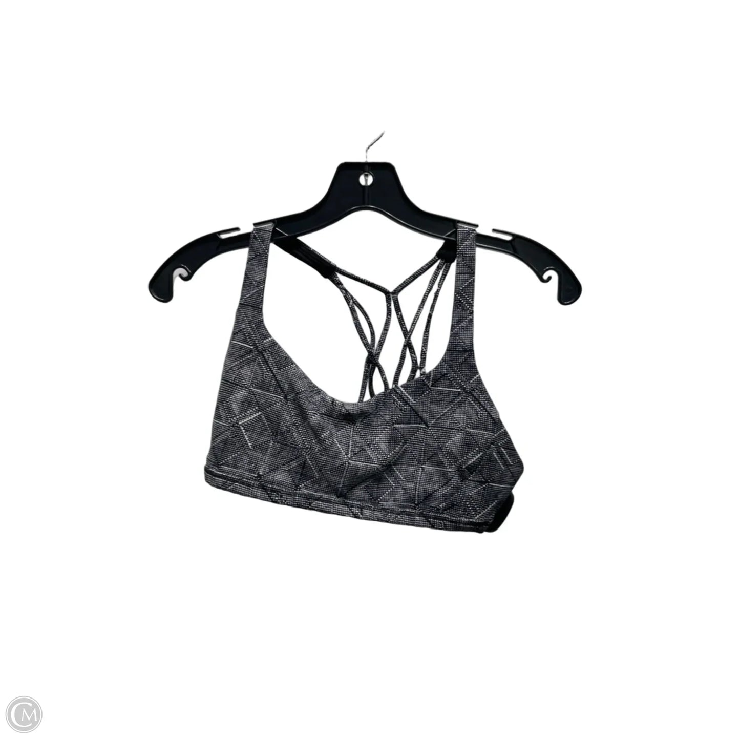 Athletic Bra By Lululemon In Black & White, Size: 6
