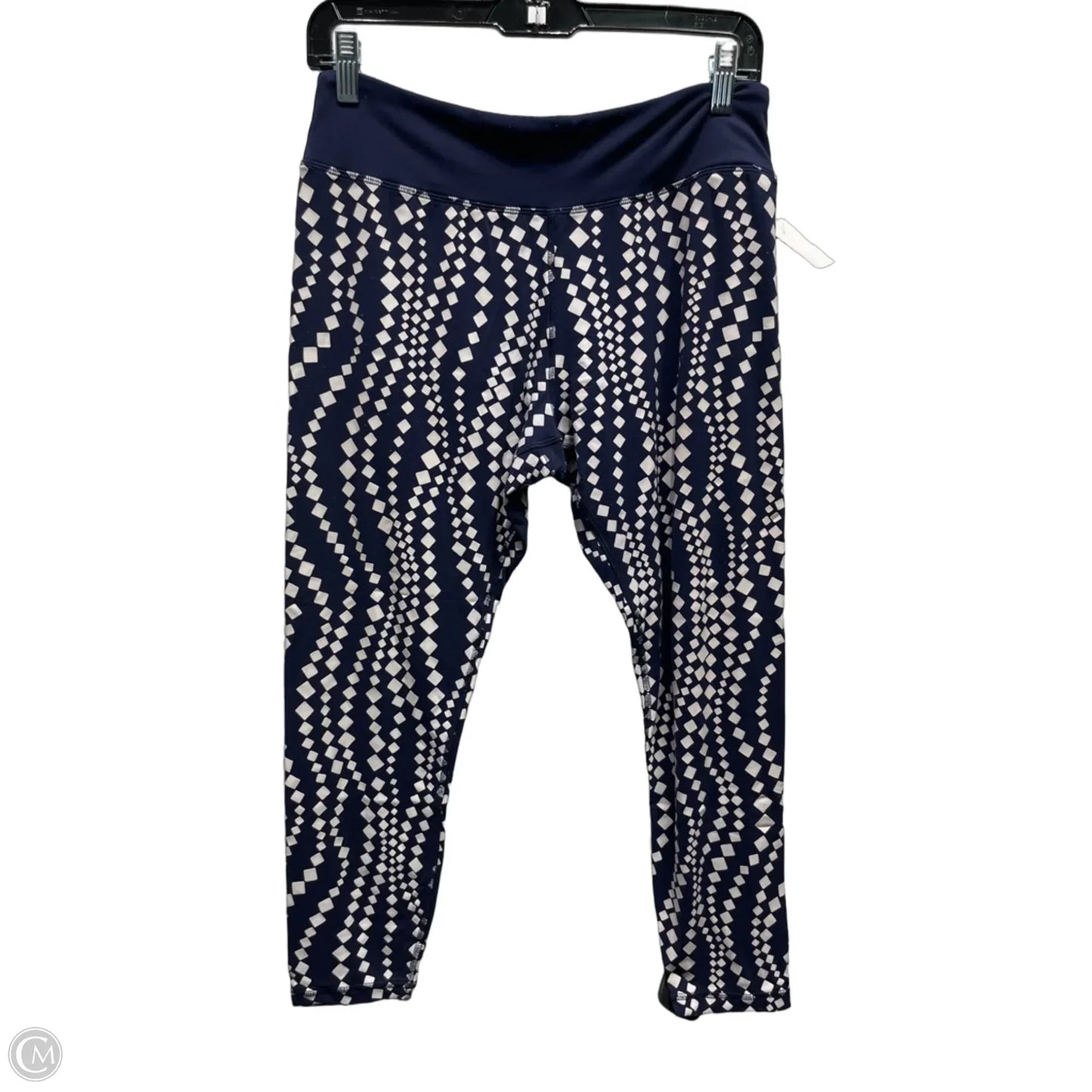 Pants Designer By Tory Burch In Blue & White, Size: L