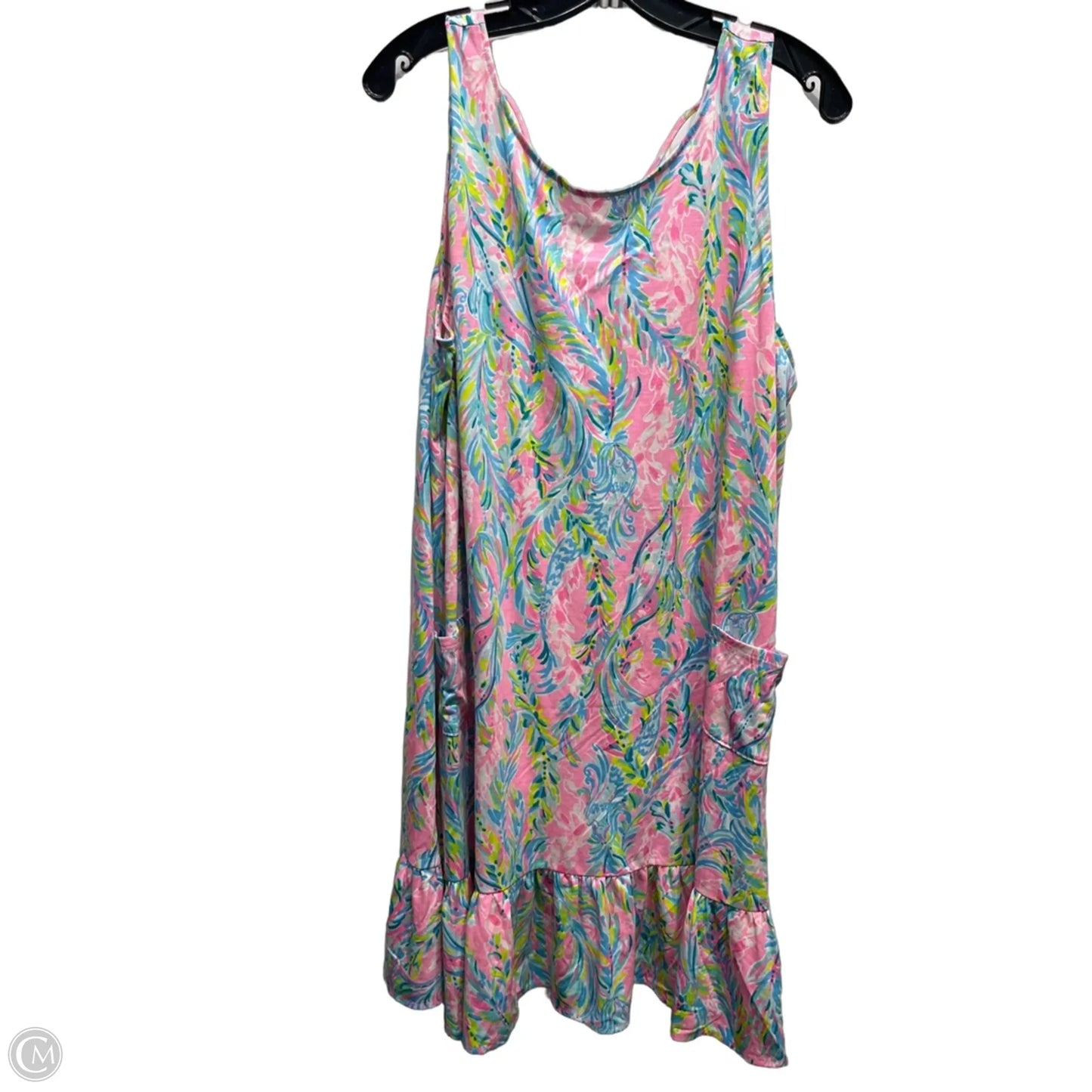 Dress Designer By Lilly Pulitzer In Blue & Pink, Size: Xlp