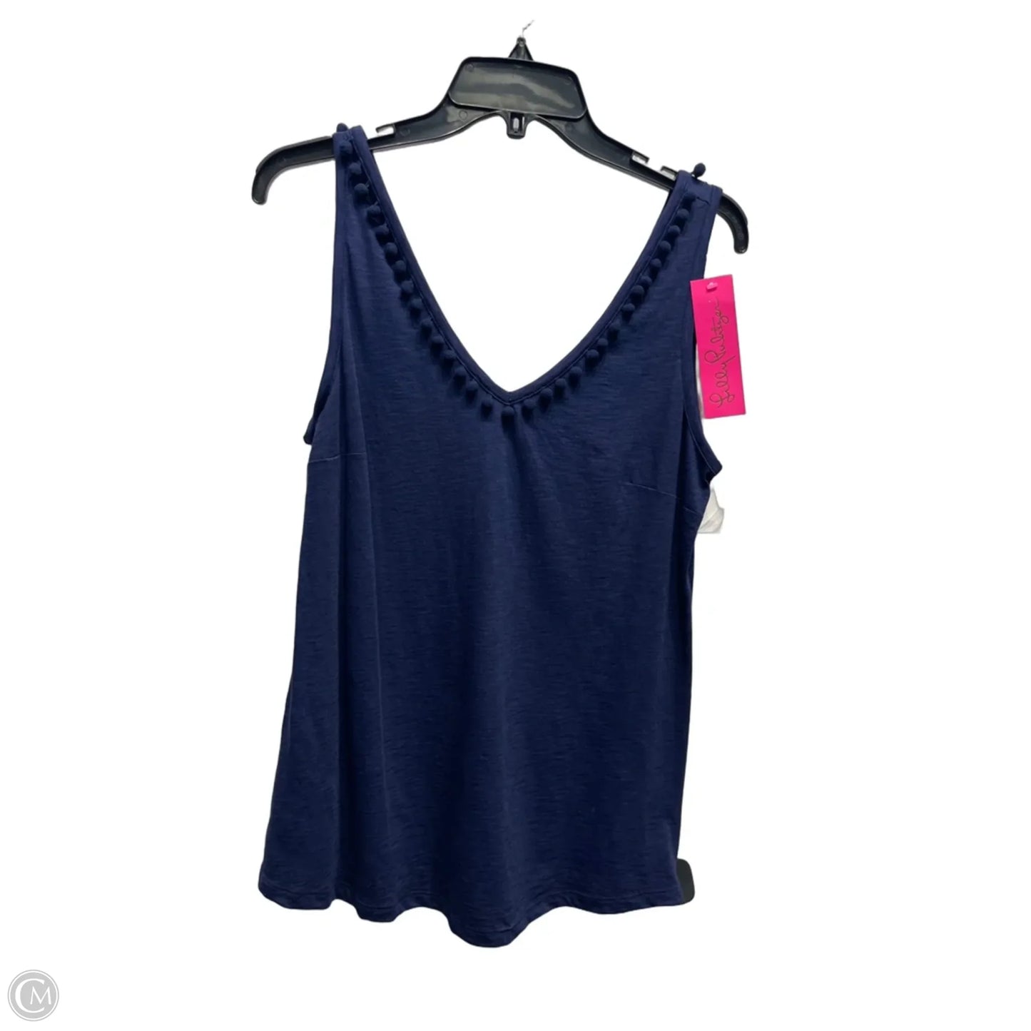Top Sleeveless Designer By Lilly Pulitzer In Navy, Size: M