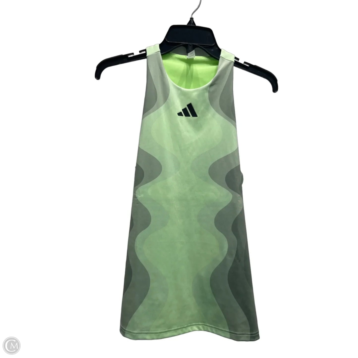 Athletic Tank Top By Adidas In Green, Size: L