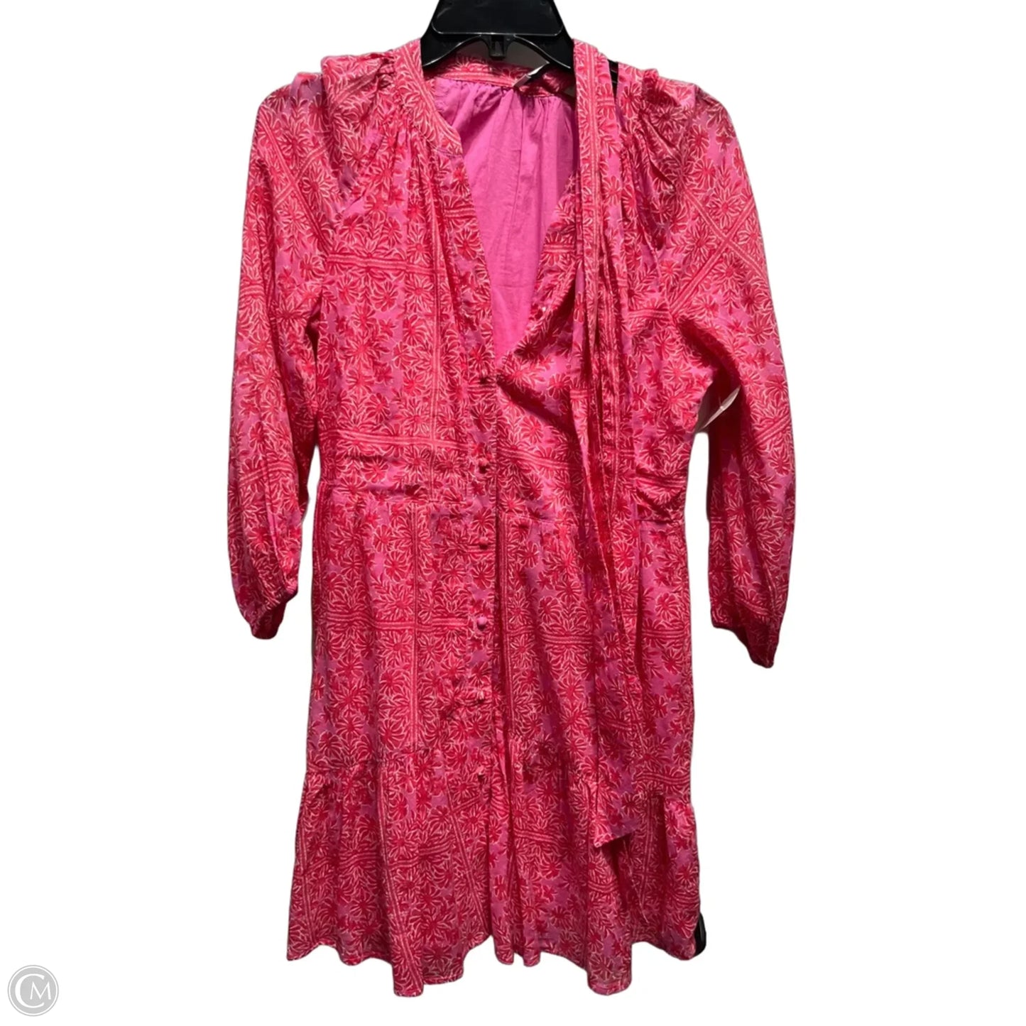Dress Casual Short By Vineyard Vines In Pink & Red, Size: Xs