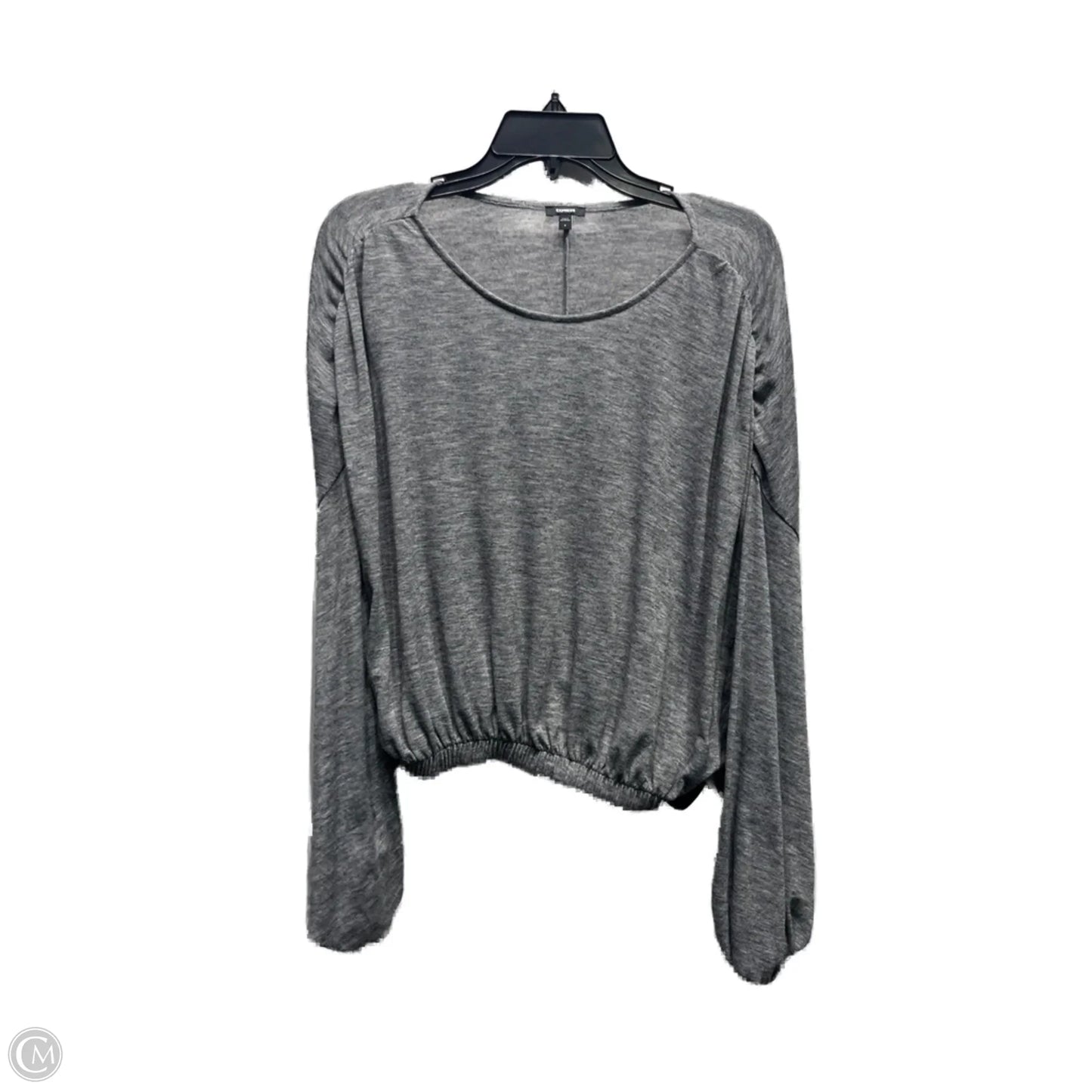 Top Long Sleeve By Express In Grey, Size: S