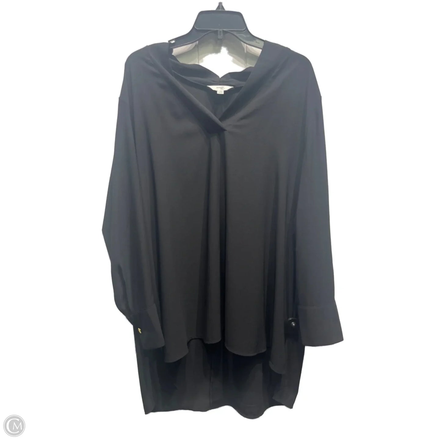 Tunic 3/4 Sleeve By Terra & Sky In Black, Size: 1x