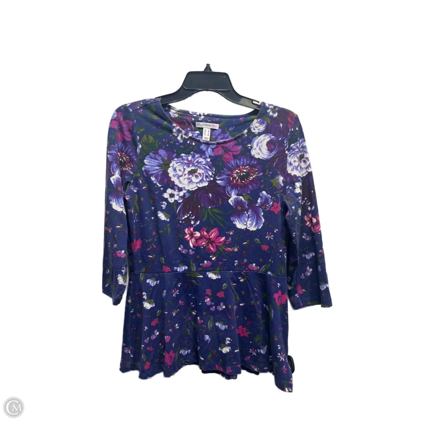 Top Long Sleeve By Isaac Mizrahi Live Qvc In Purple, Size: S