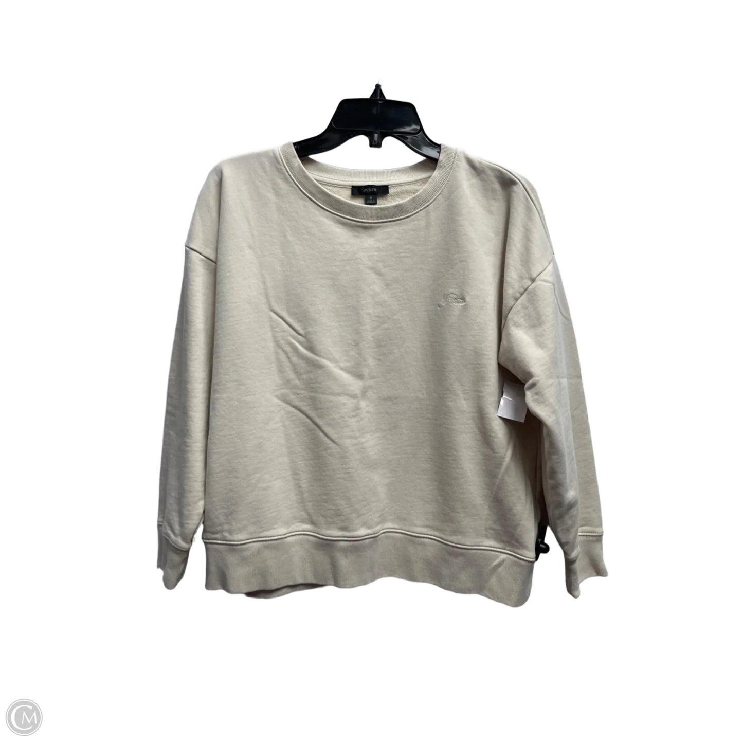 Sweatshirt Crewneck By J. Crew In Cream, Size: S