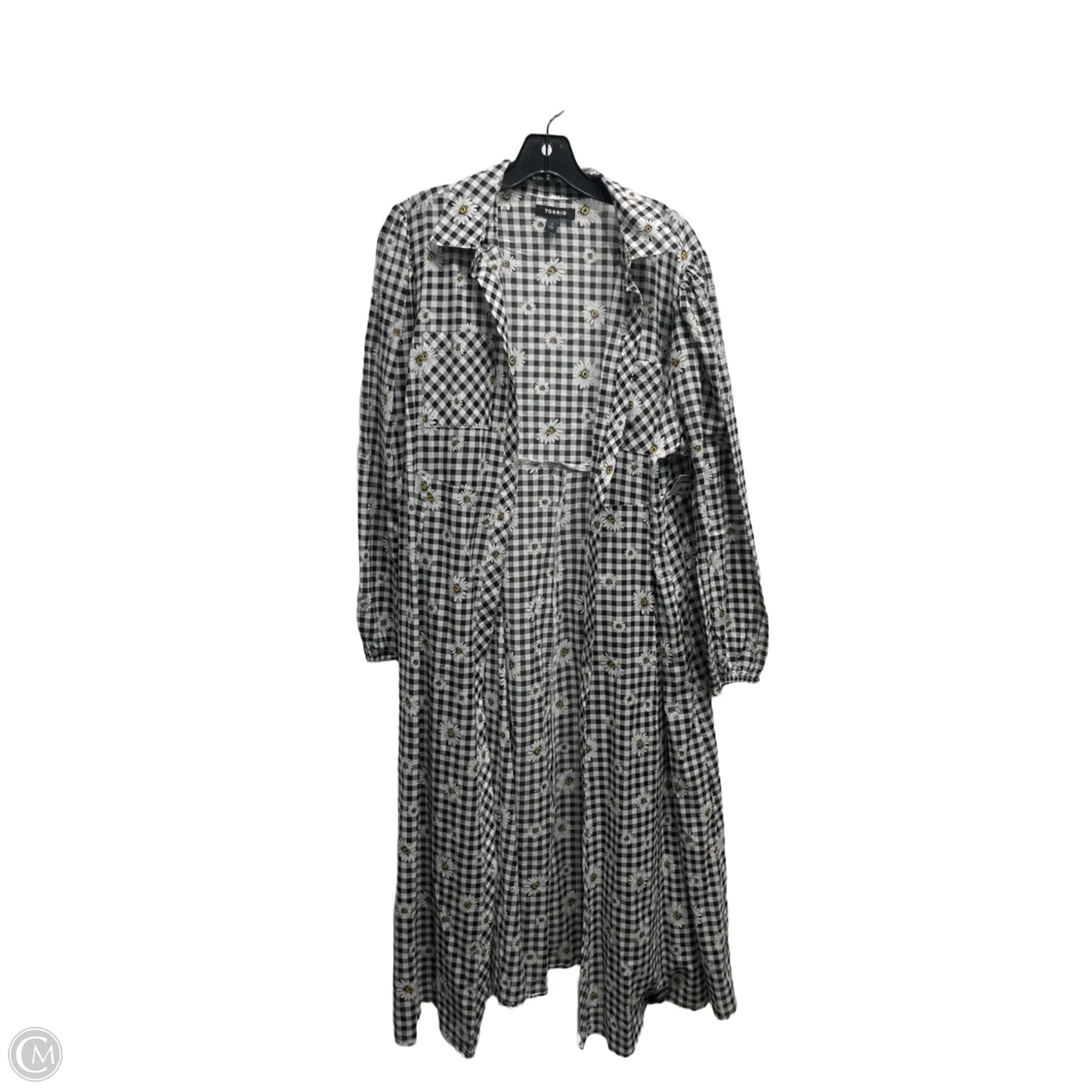 Cardigan By Torrid In Black & White, Size: Xl