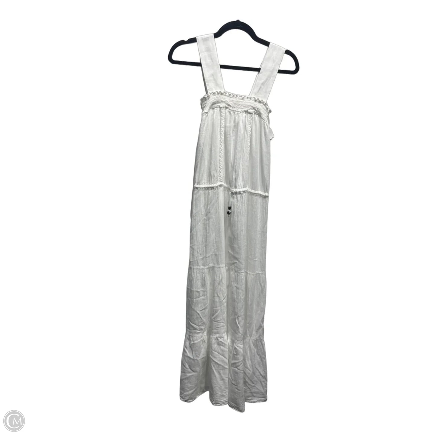 Dress Casual Midi By Lungo Larno In Pink & White, Size: L