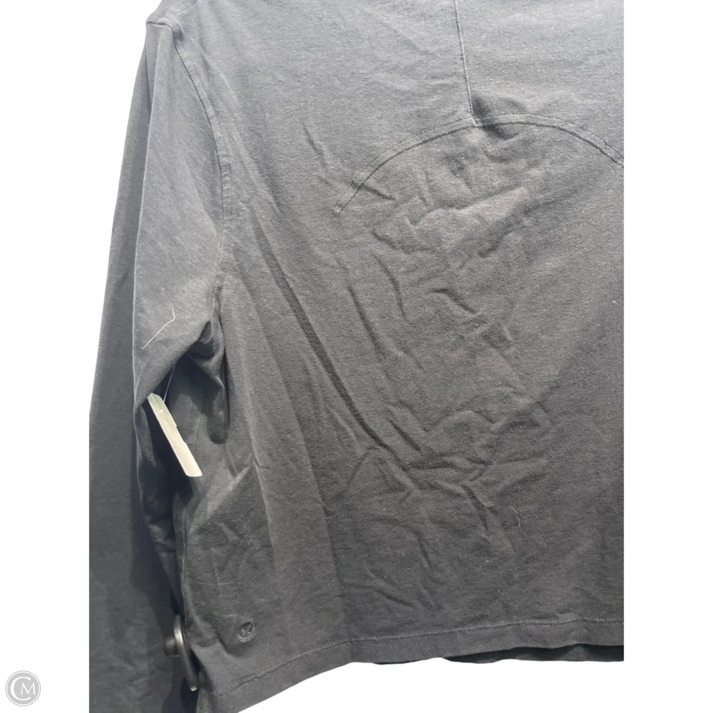 Athletic Top Long Sleeve Crewneck By Lululemon In Black, Size: M