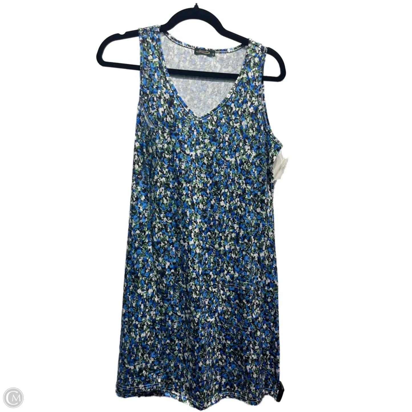 Dress Casual Short By ofeefan In Blue & Green, Size: S