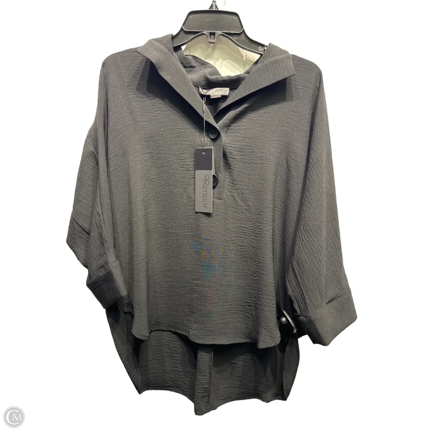 Top 3/4 Sleeve By RENUAR In Black, Size: Xs