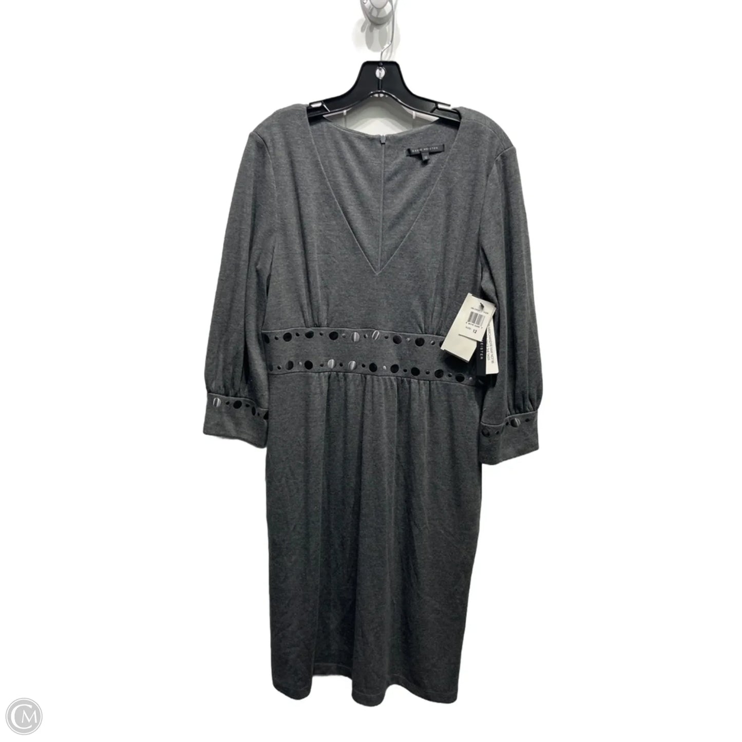 Dress Casual Short By David Meister In Grey, Size: 12
