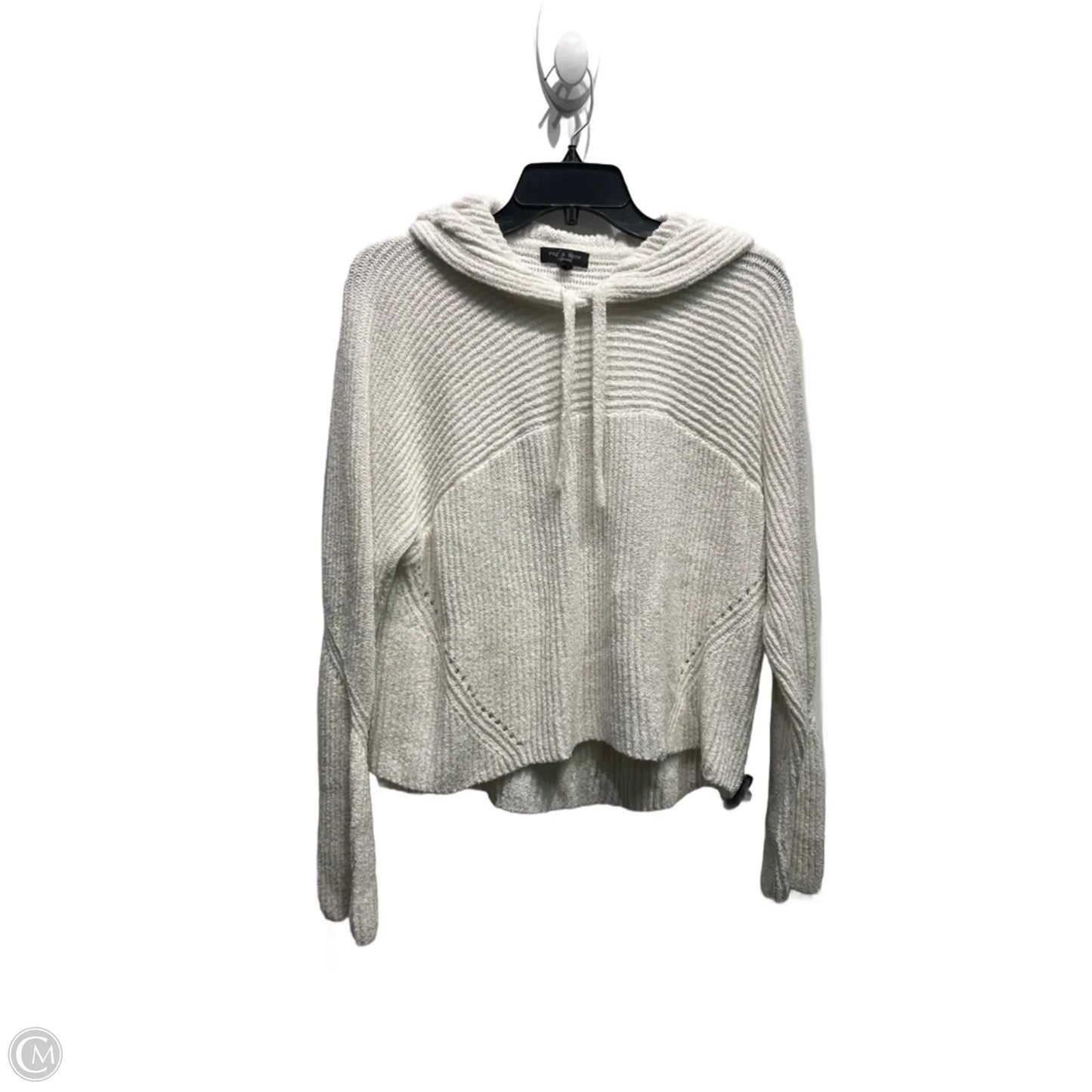 Sweatshirt Hoodie By Rag And Bone In White, Size: M