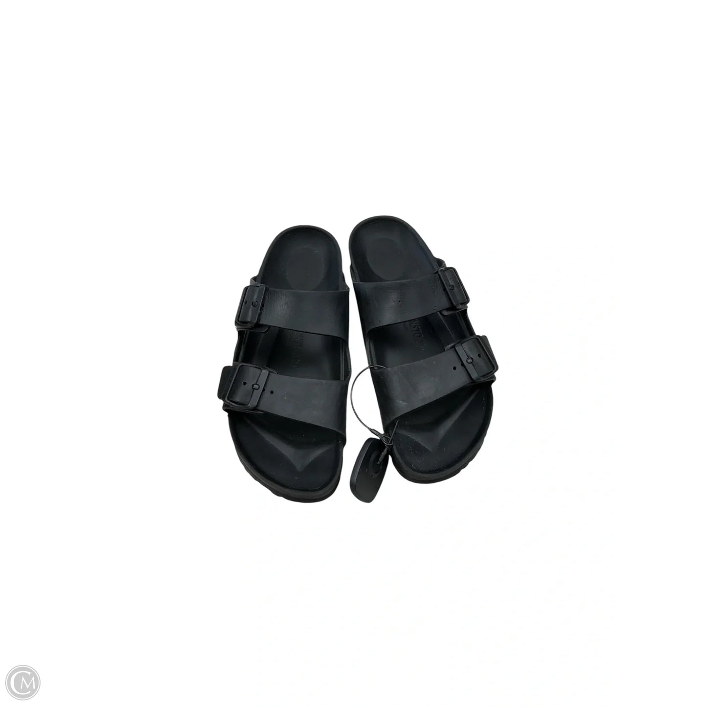 Sandals Flats By Birkenstock In Black, Size: 10