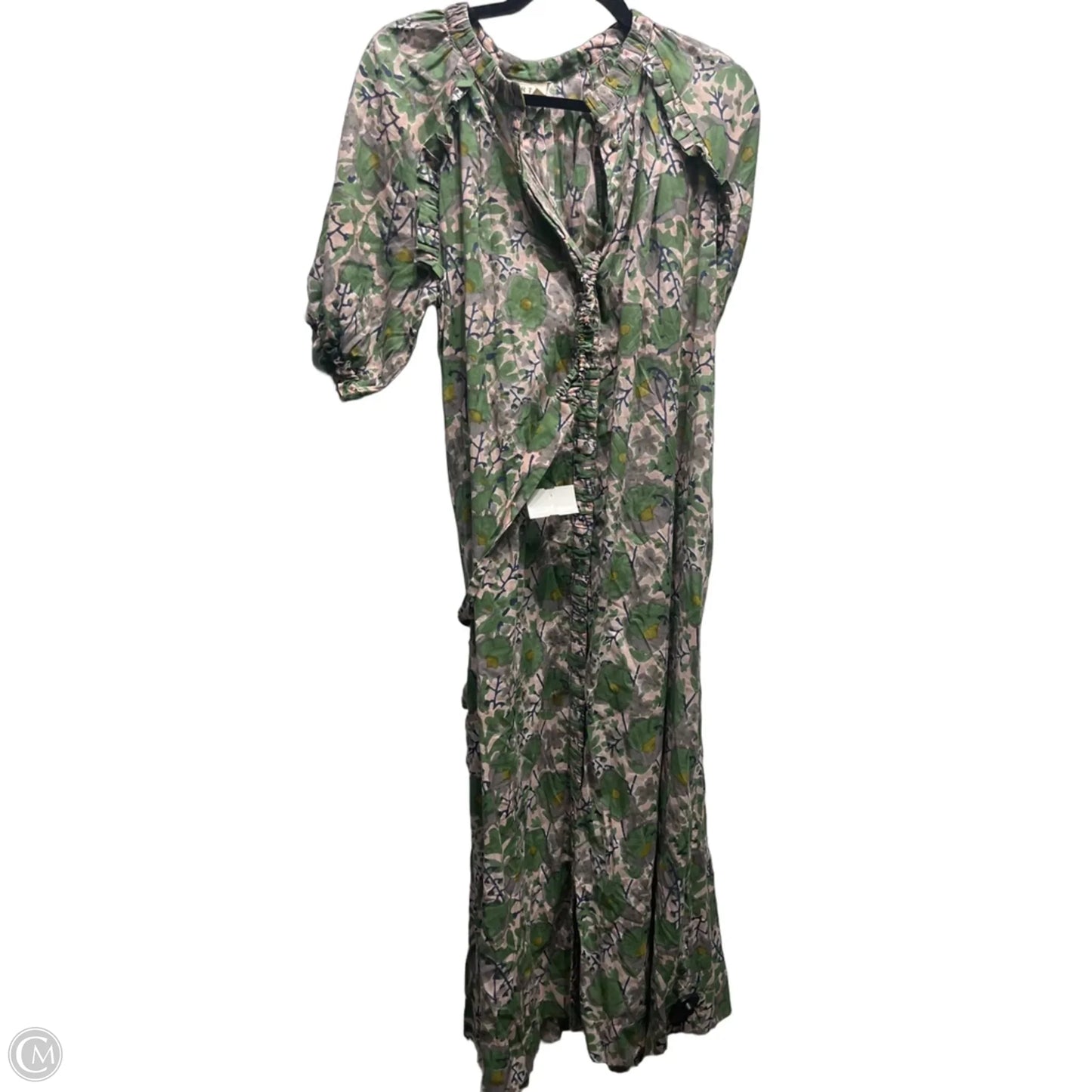 Dress Casual Maxi By Cmc In Green & Purple, Size: S