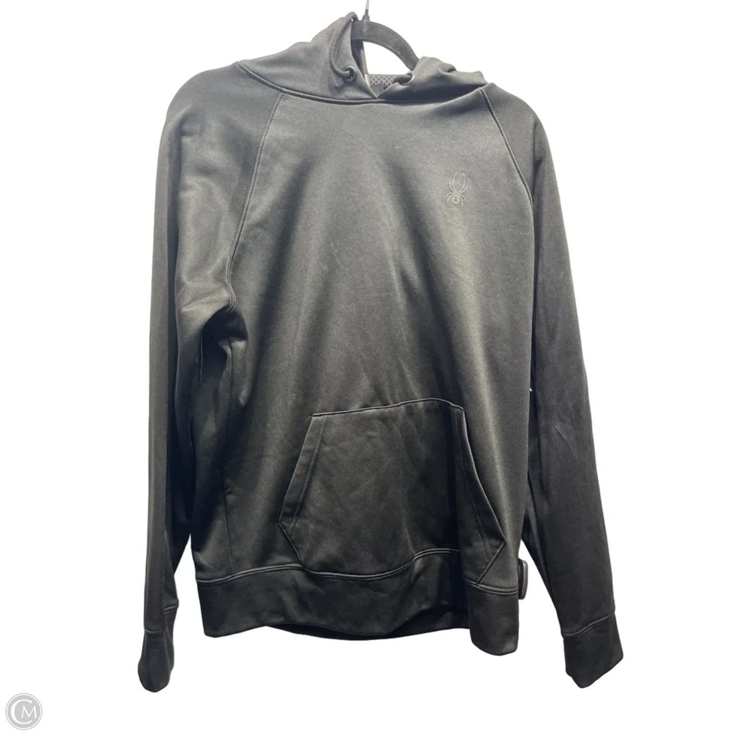 Athletic Sweatshirt Hoodie By Spyder In Black, Size: S
