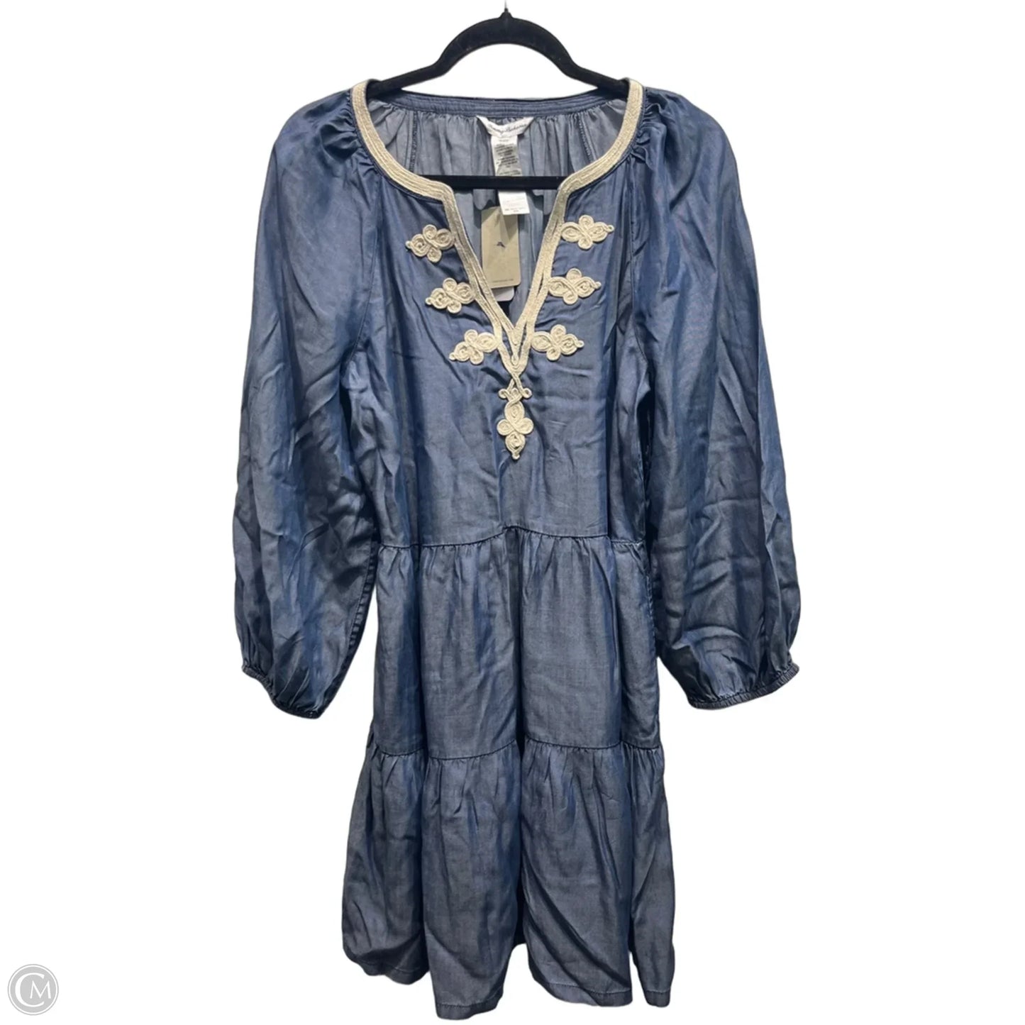 Dress Casual Short By Tommy Bahama In Blue & Cream, Size: M