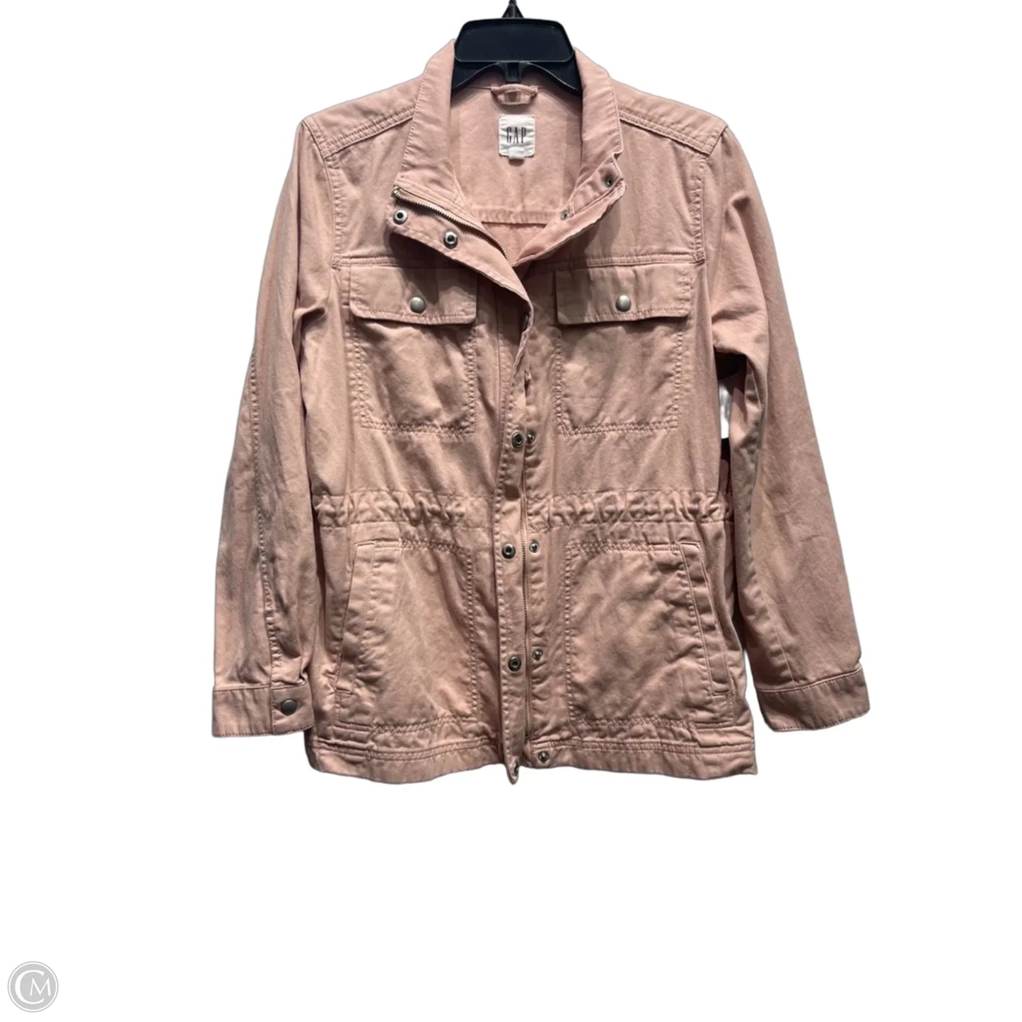 Jacket Denim By Gap In Pink Denim, Size: M