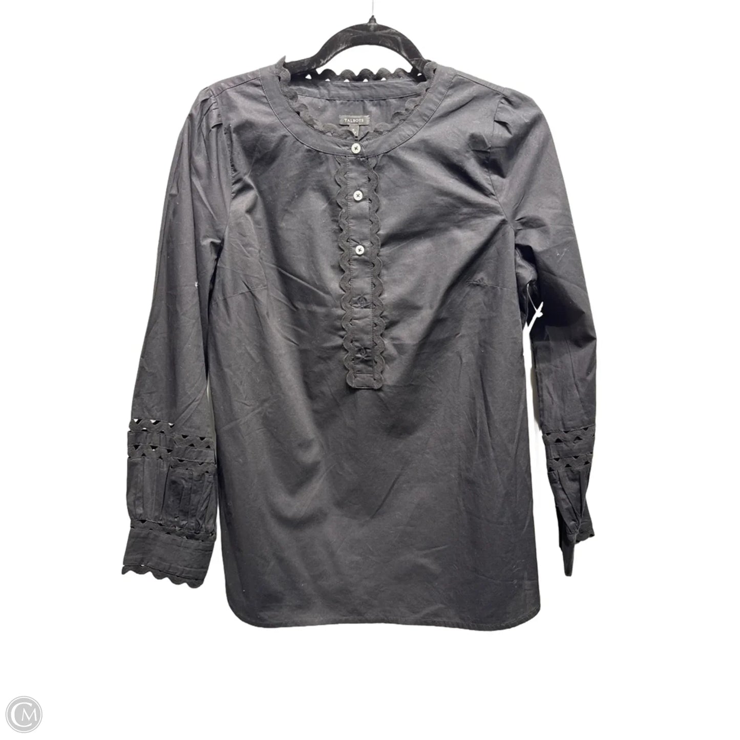 Top Long Sleeve By Talbots In Black, Size: M